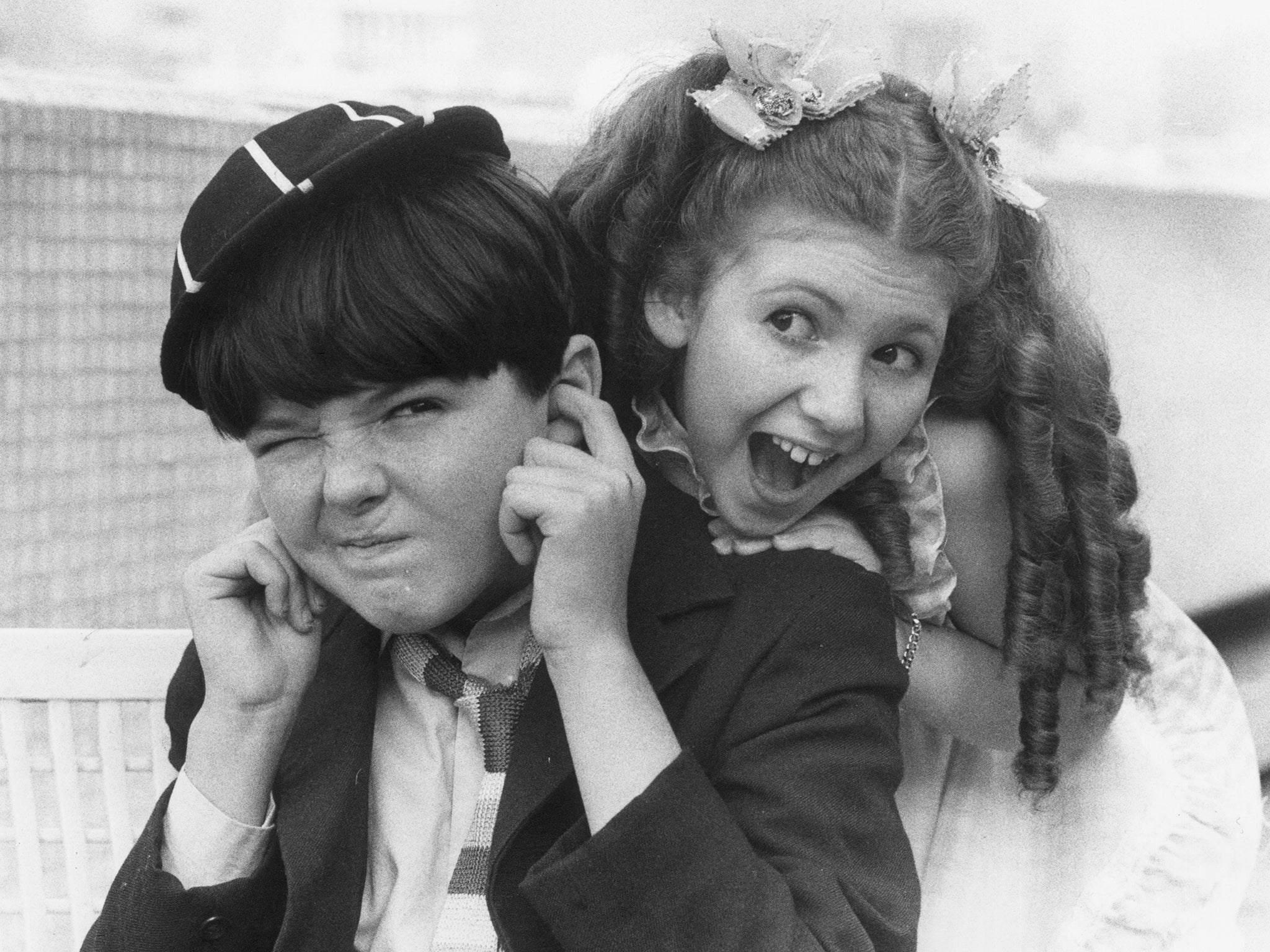 Adrian Donnatt as William and Bonnie Langford as Violet Elizabeth Bott in the 1977 TV adaptation