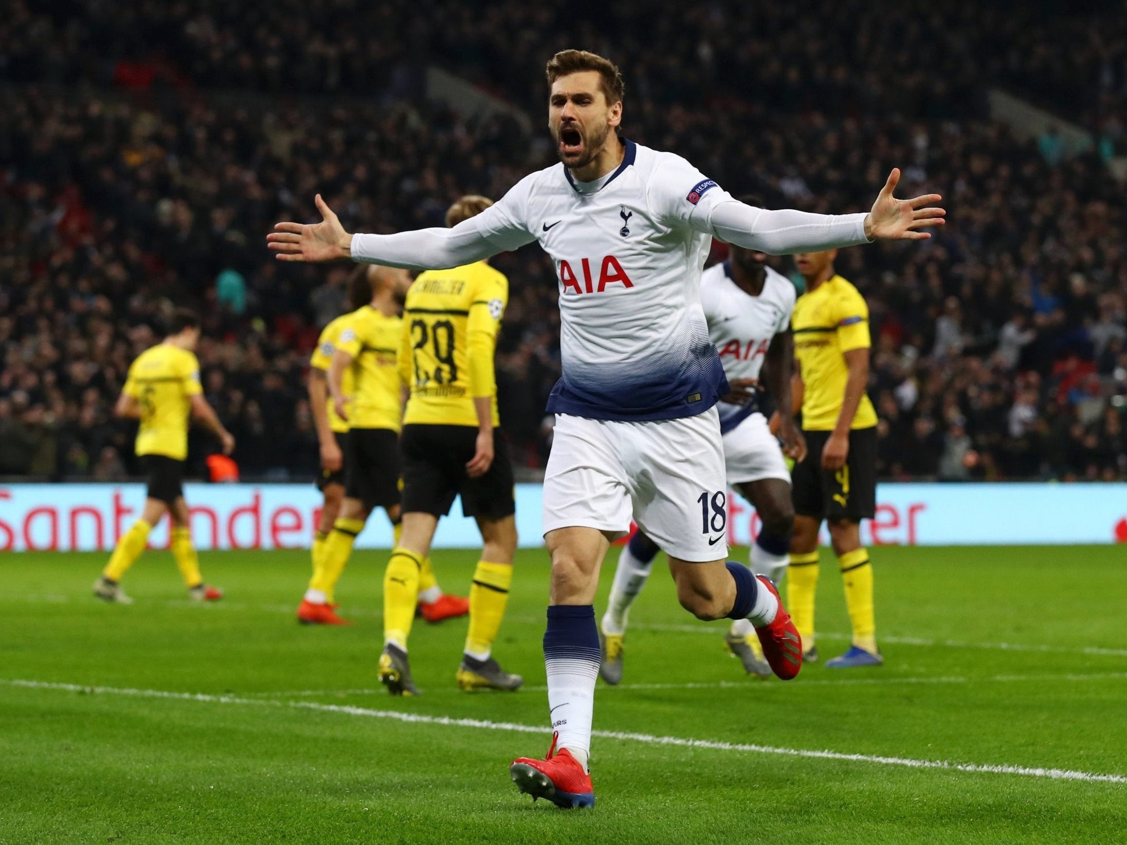 Fernando Llorente’s goal could have put the tie out of reach for Dortmund