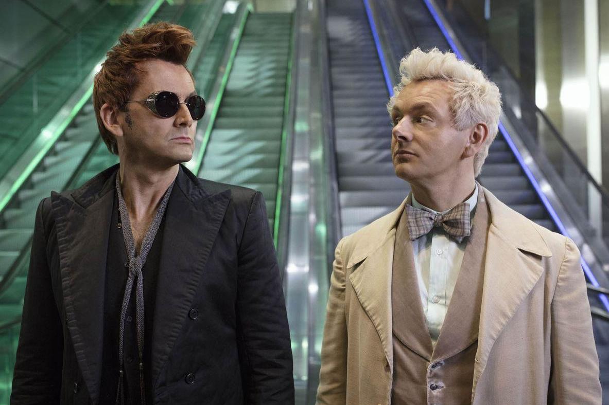 David Tennant and Michael Sheen in 'Good Omens'