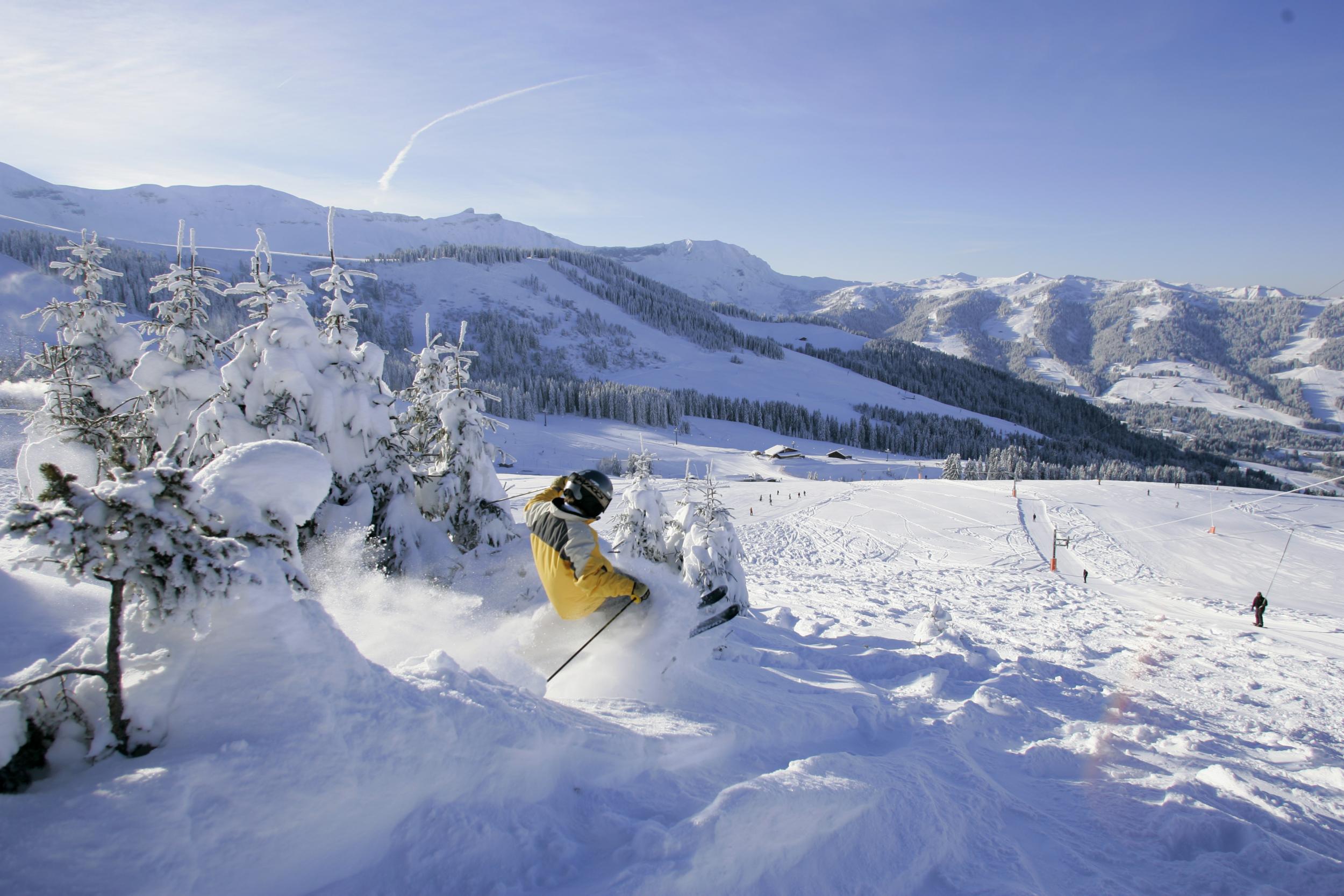 Finding powder pockets is just as fun no matter which resort you're staying in