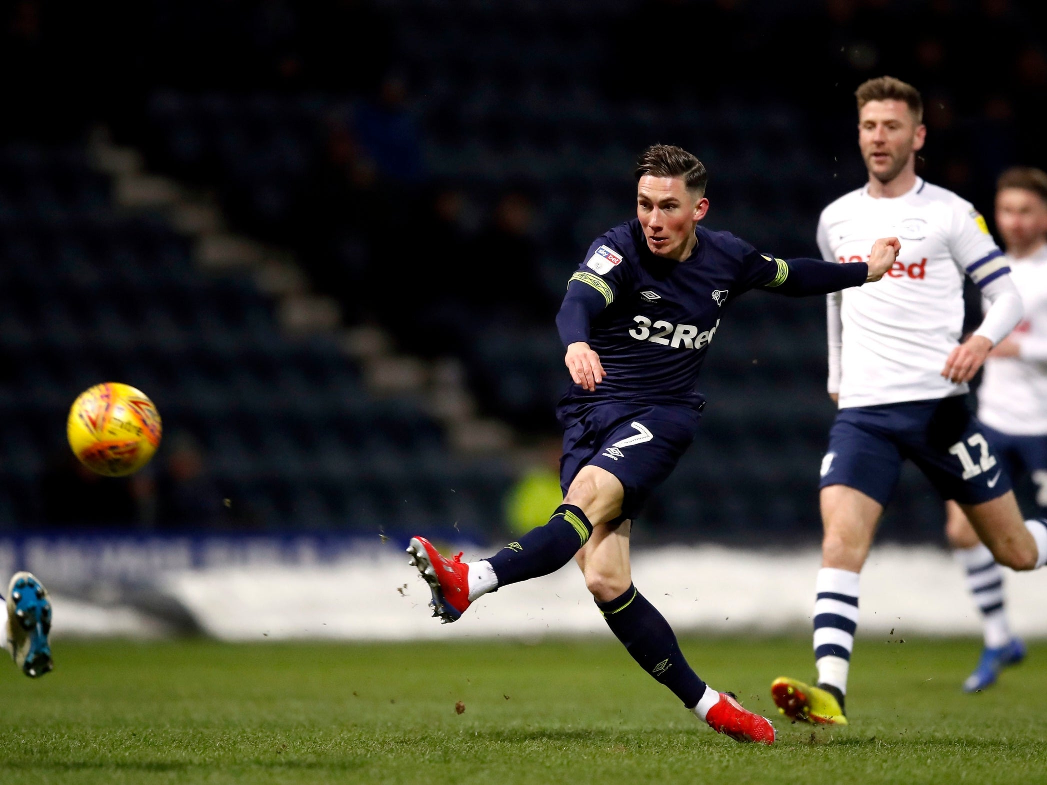 Ram jam: Derby County are gunning for promotion to a league in which they have failed to win any of their previous 32 games