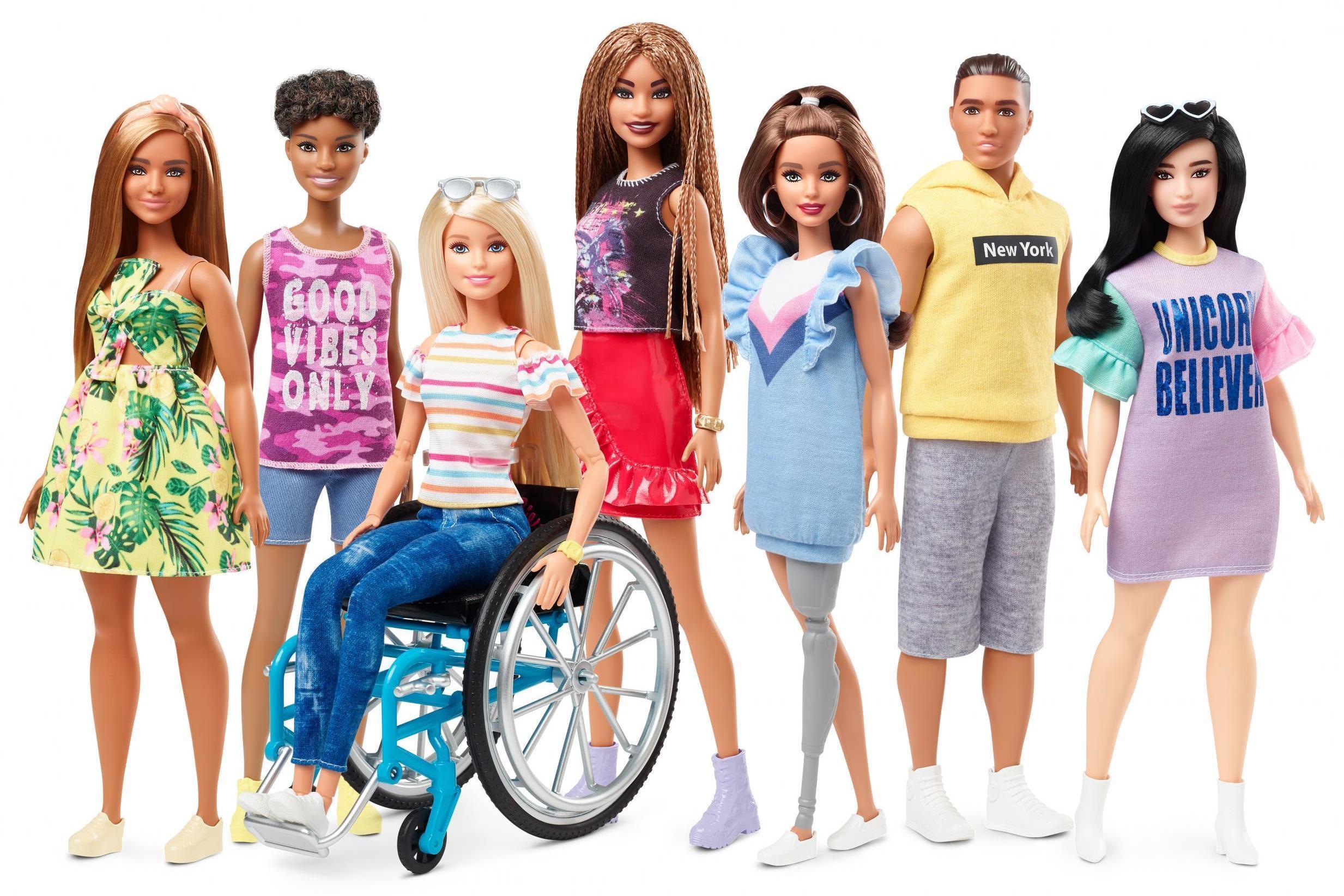 Barbie is introducing two new disabled dolls to its Fashionista range (Mattel)