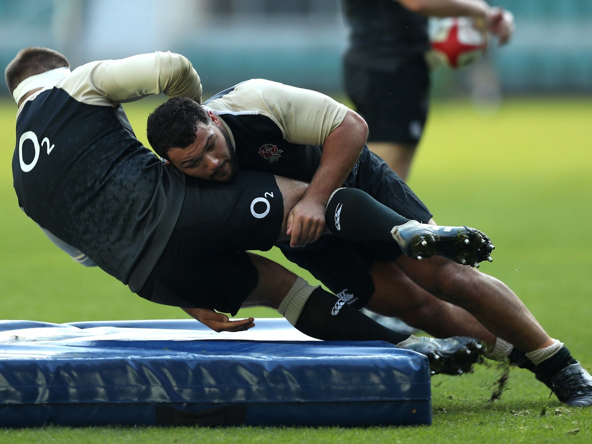 Ellis Genge came through training unscathed on Friday to ease England's injury concerns