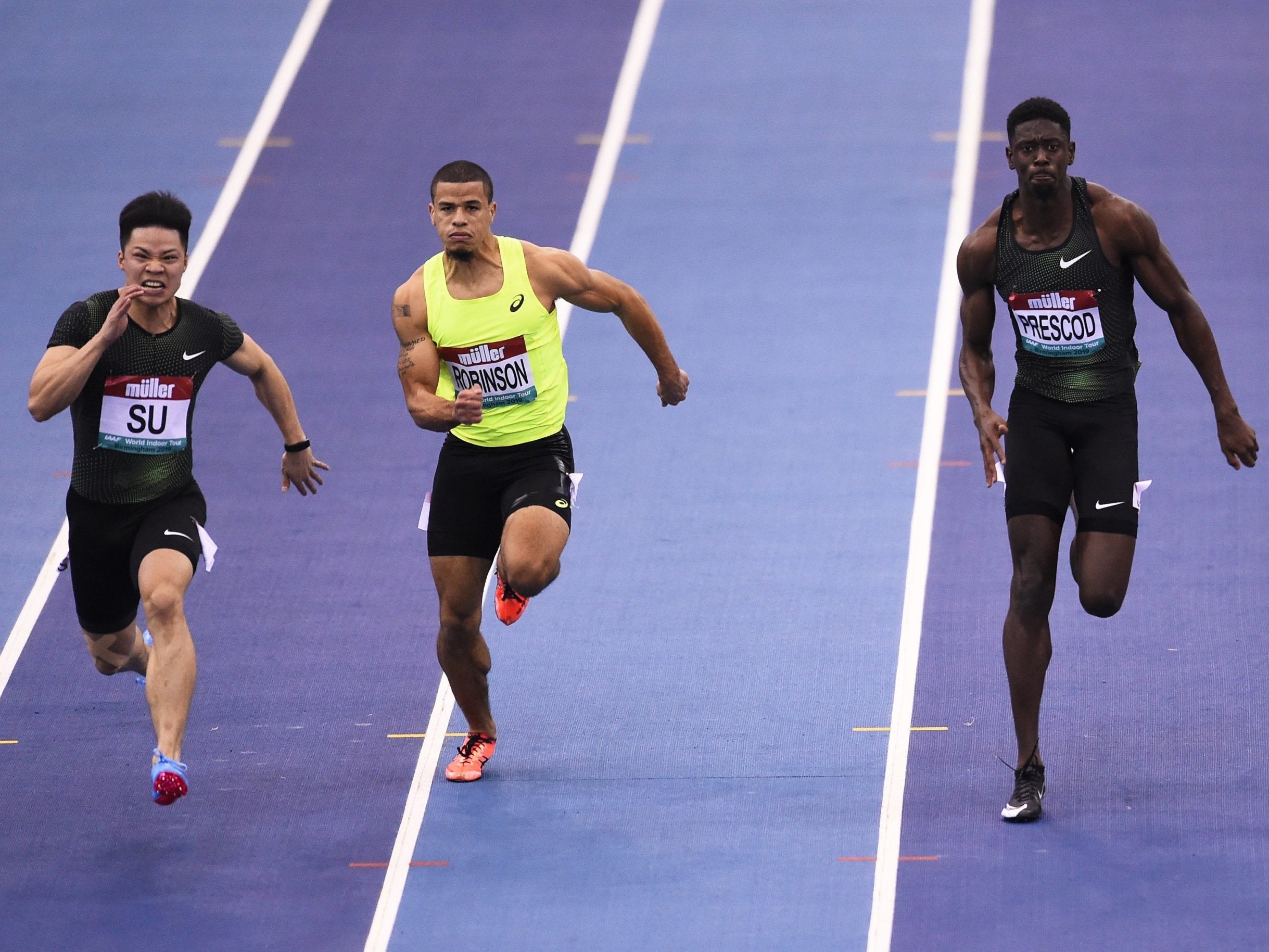 Reece Prescod [R] will prioritise the World Championships later this year