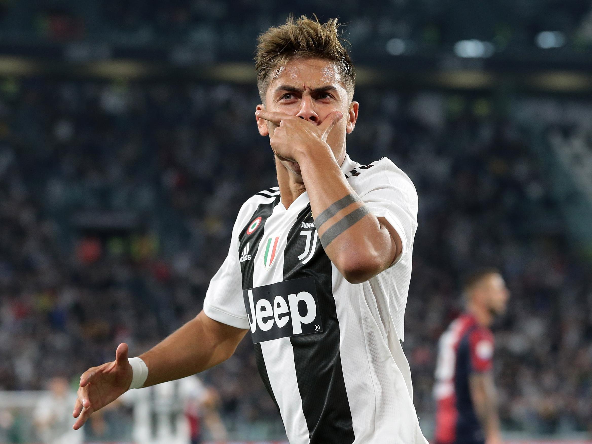 Paulo Dybala celebrates for Juventus