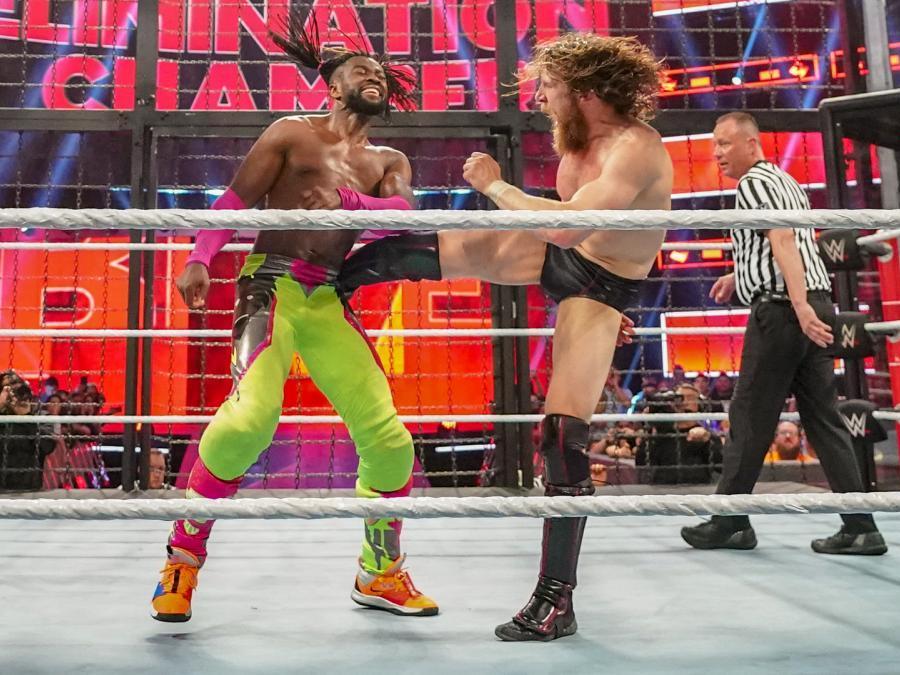 Daniel Bryan kicks Kofi Kingston