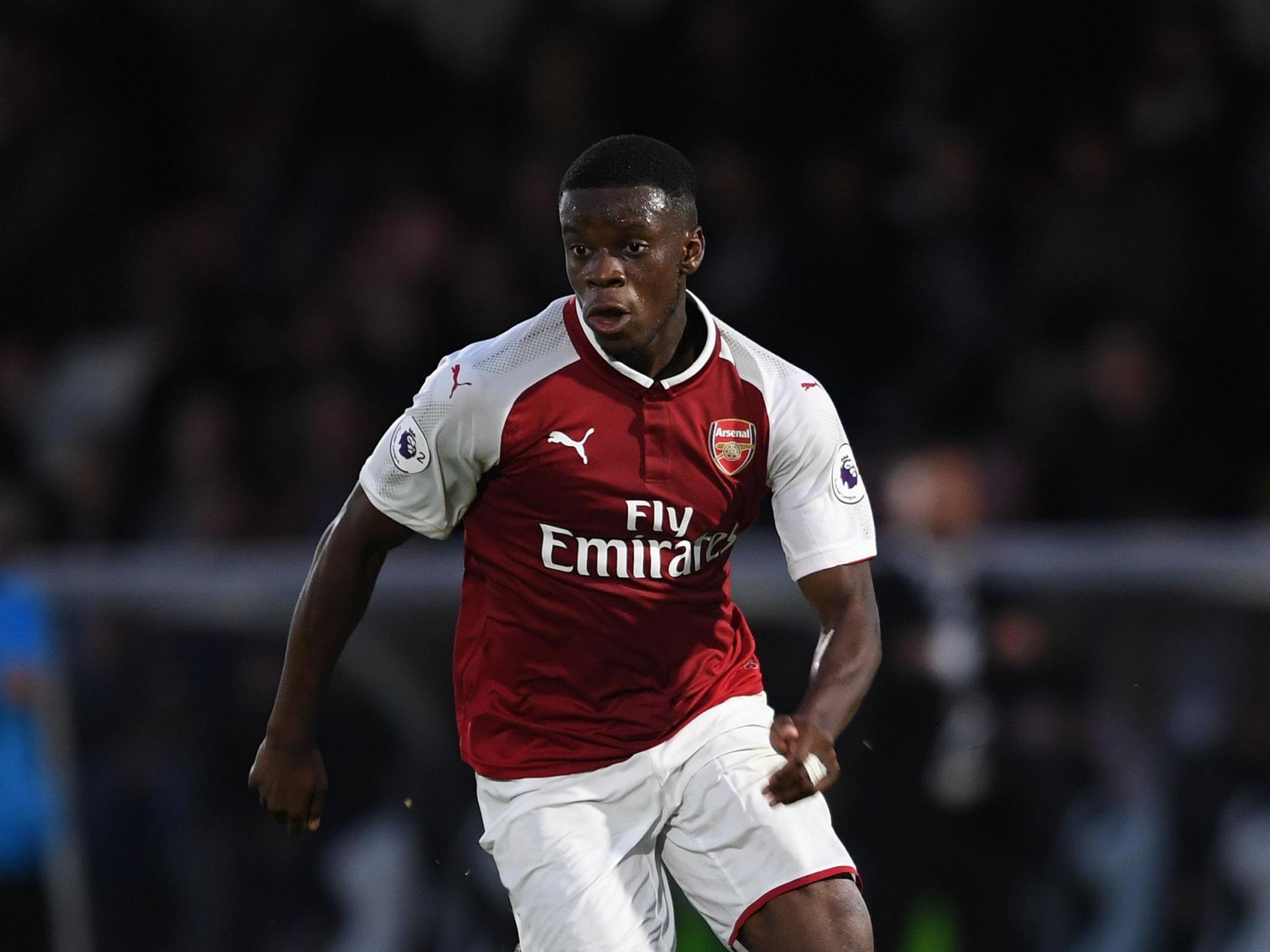 Mavididi during his time with Arsenal