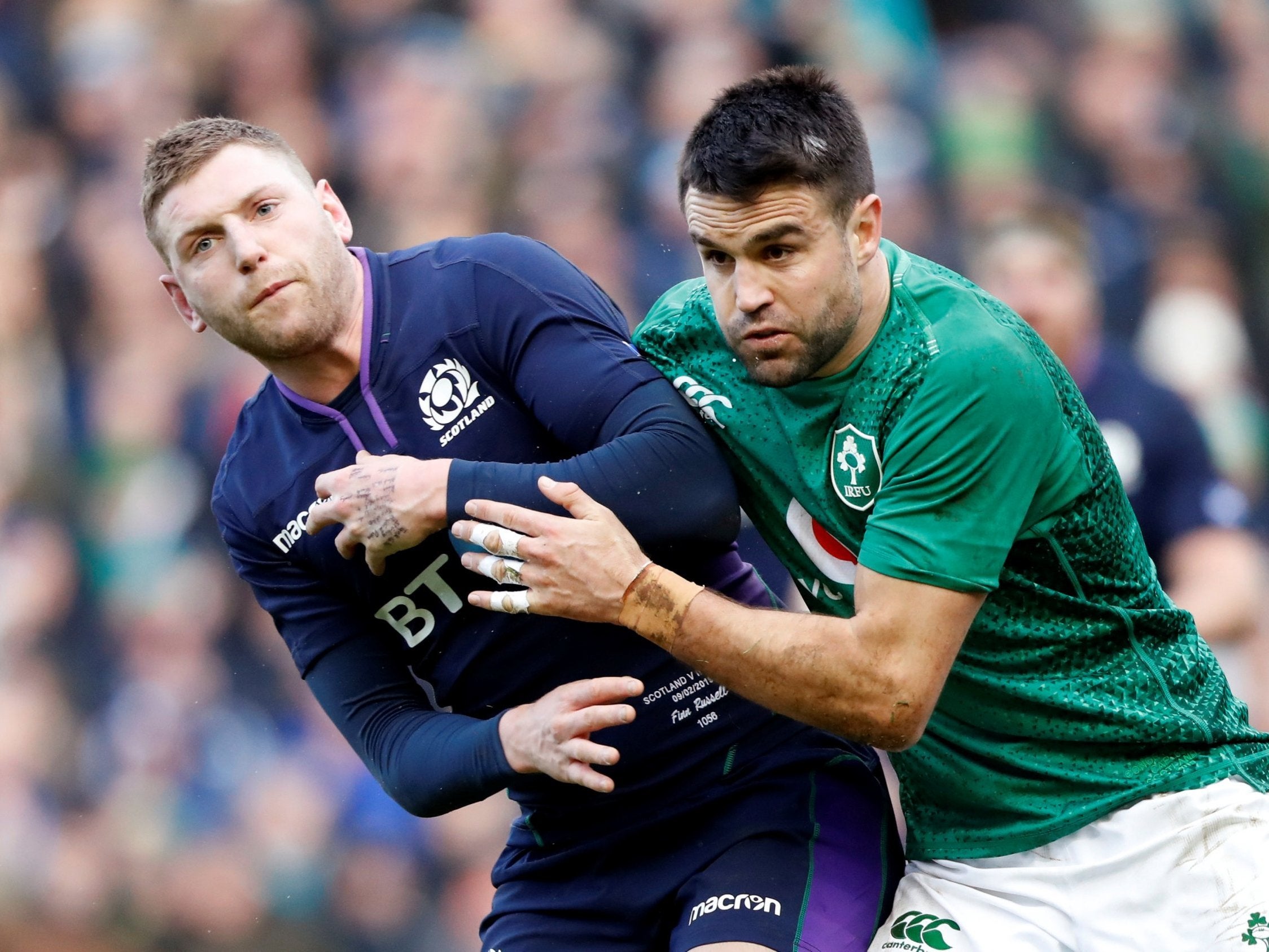 Finn Russell was ruled out of facing France with concussion (Reuters)