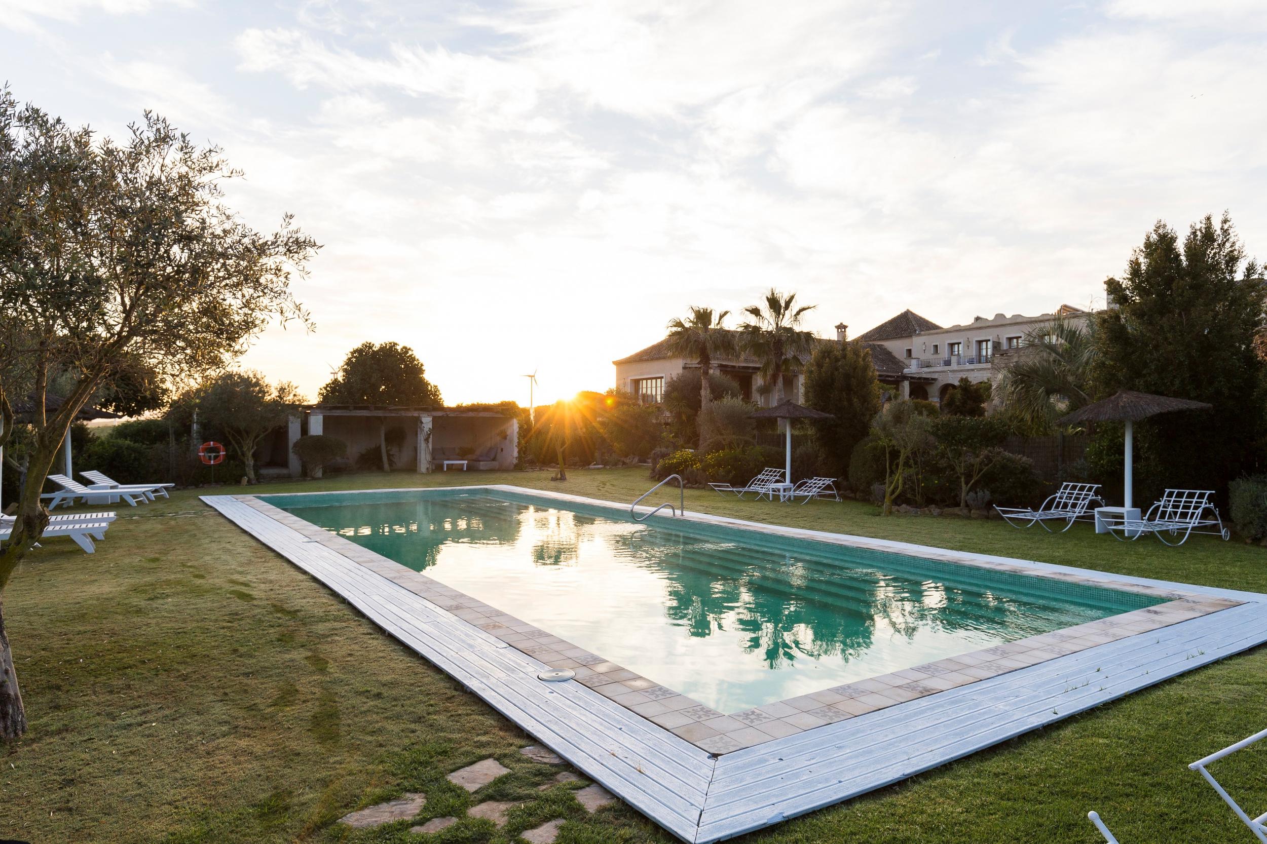 The pool is heated in winter so you can have a dip all-year round