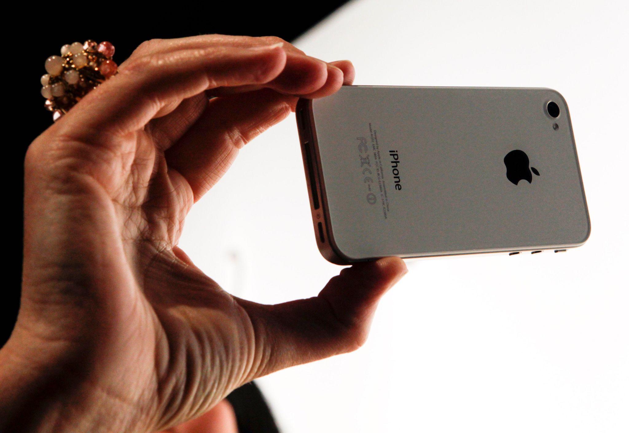 In this file photo taken on June 7, 2010, an Apple Inc. employee demonstrates FaceTime