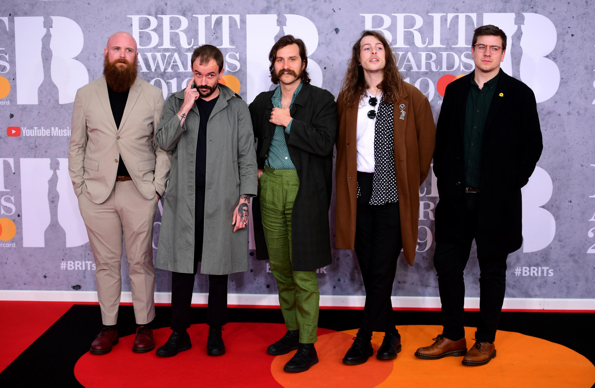 Idles at the 2019 Brit Awards