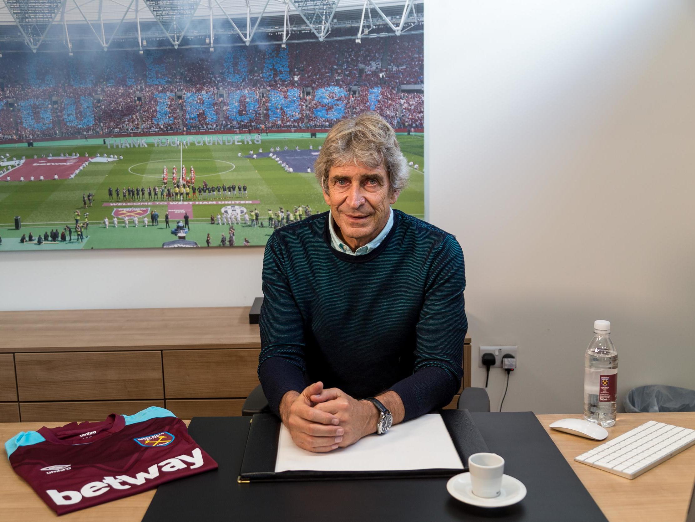West Ham United manager Manuel Pellegrini spoke to The Independent