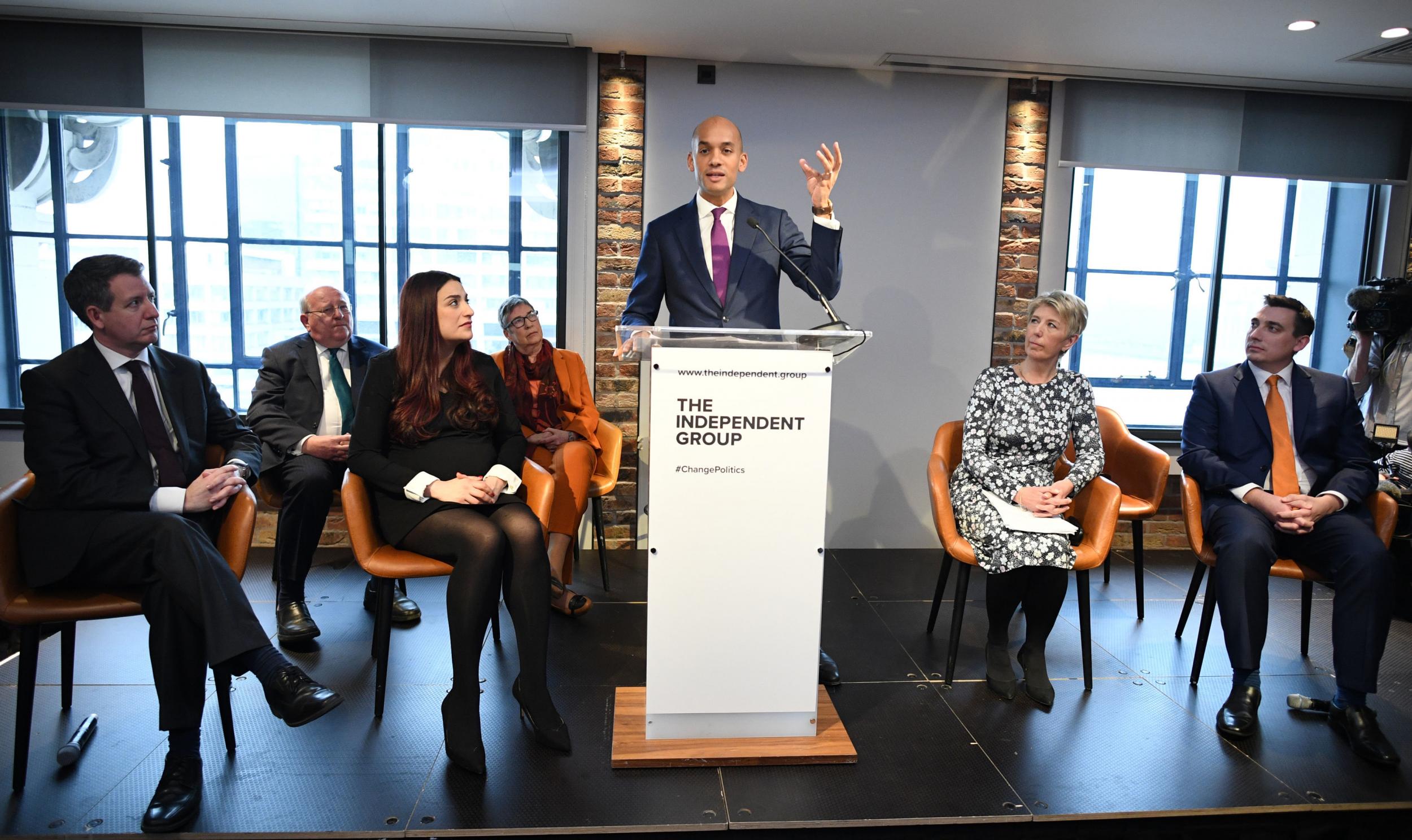 Shuker (right) with his colleagues announcing their breakaway (PA)