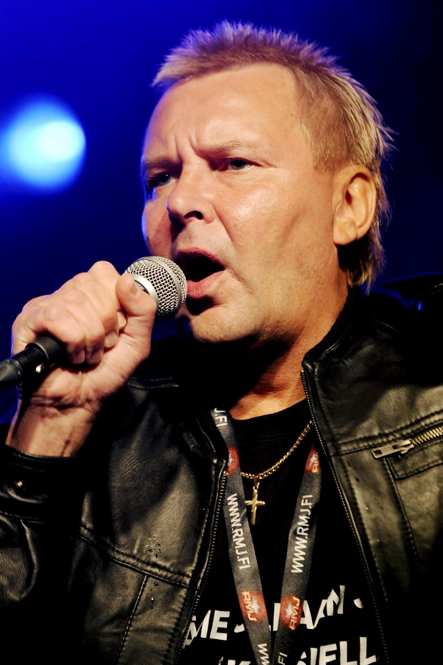 Nykanen performing in 2009. He was briefly successful as a singer in the early 1990s