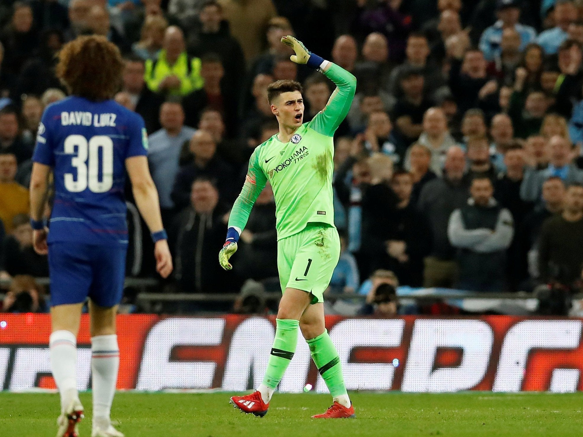 Kepa refused to be taken off