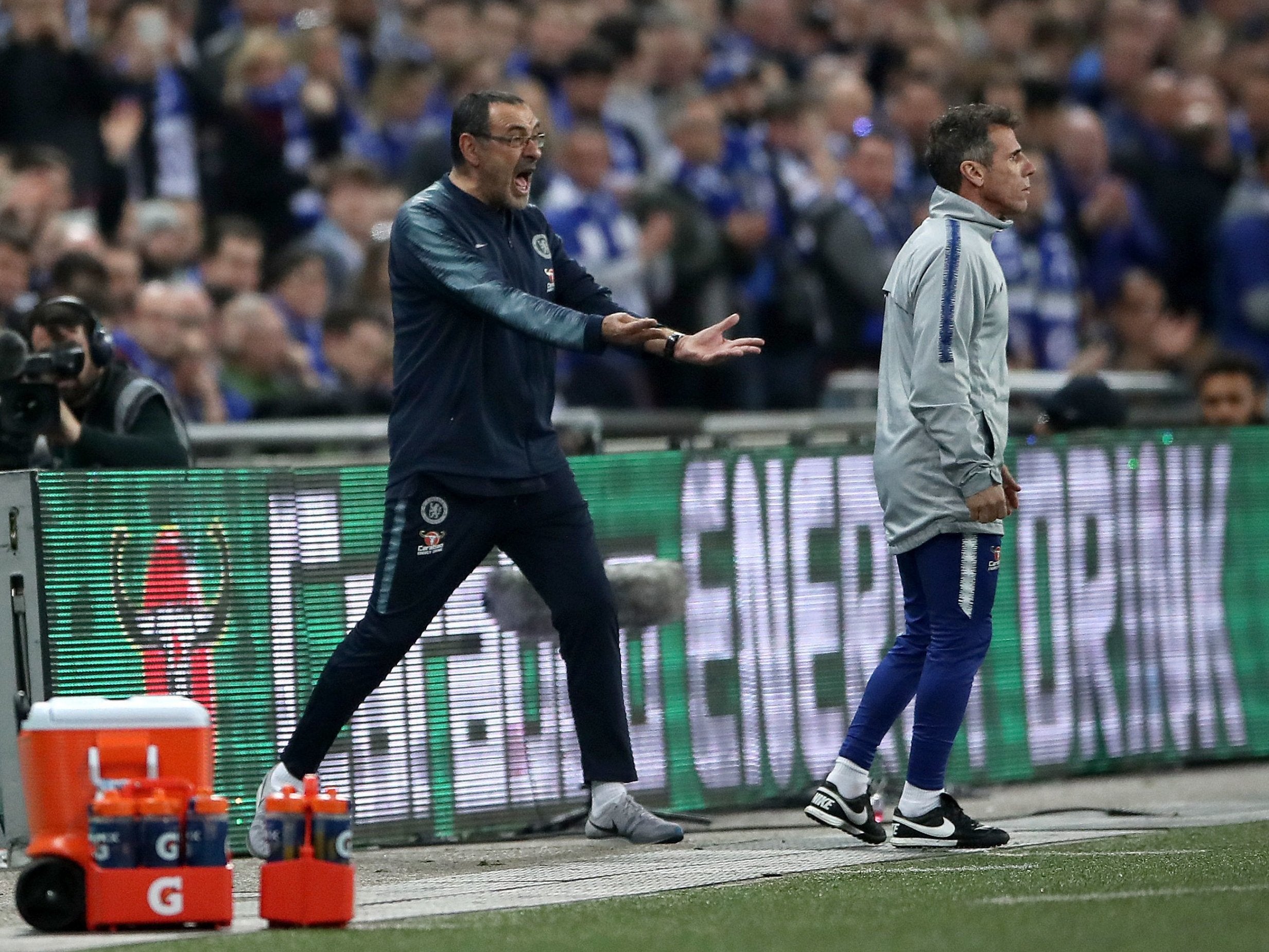 Maurizio Sarri insists the angry exchange was a misunderstanding