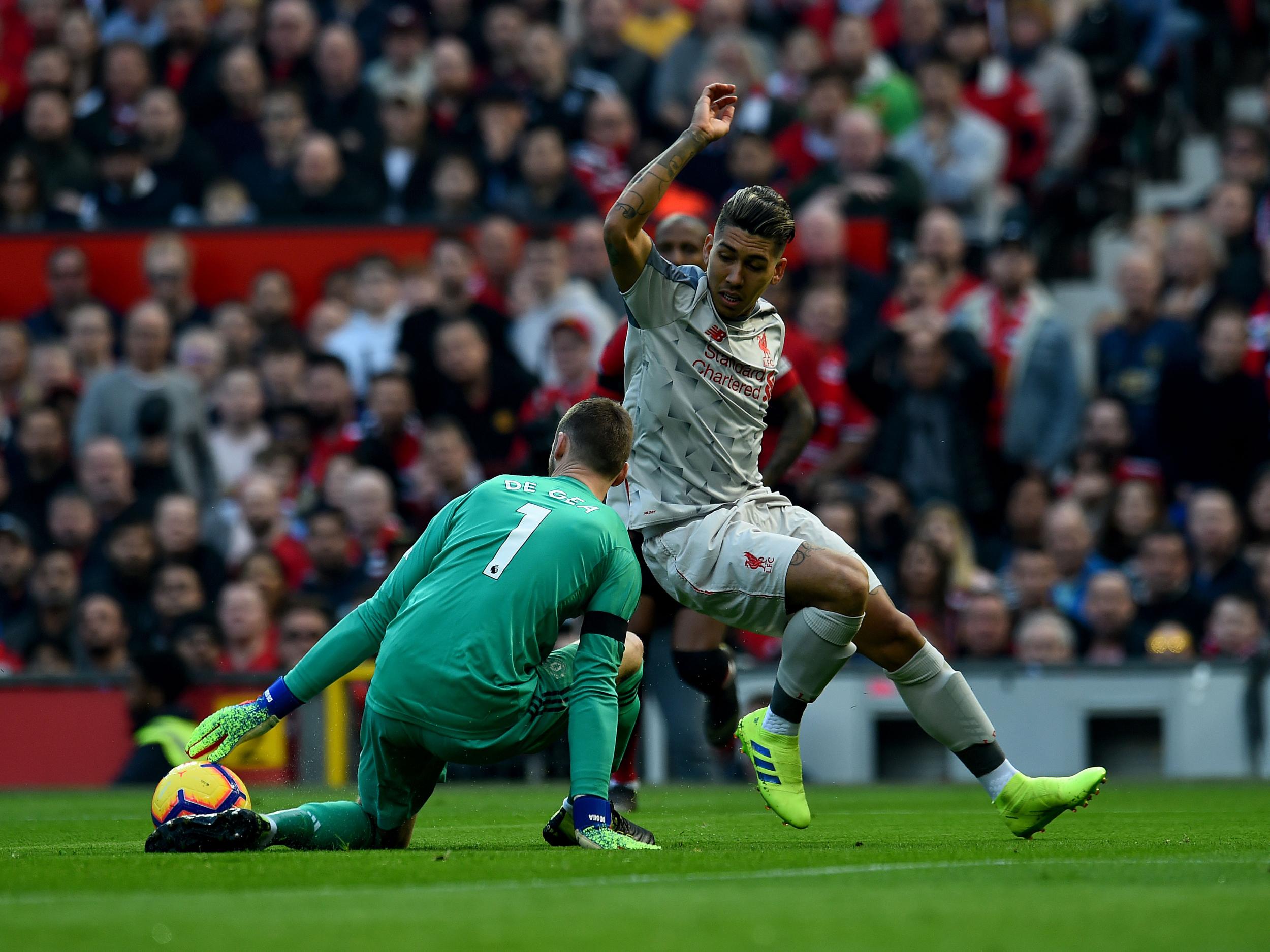 Roberto Firmino was one of four players injured in the first half