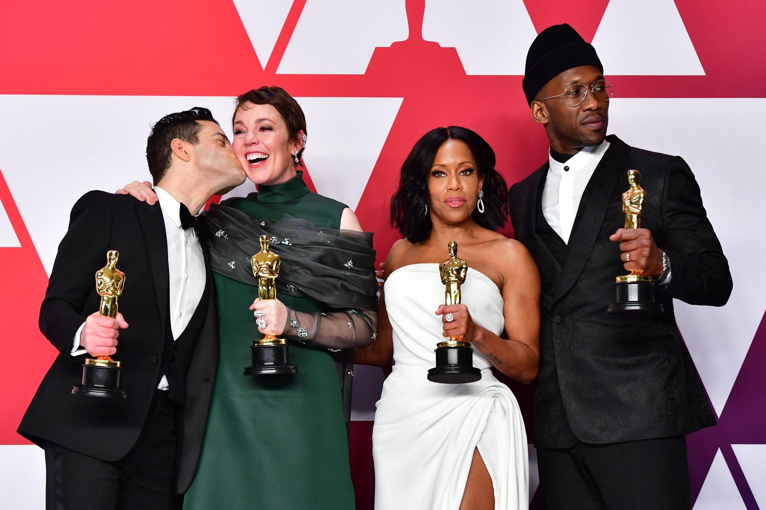 Rami Malek, Olivia Colman, Regina King and Mahershala Ali