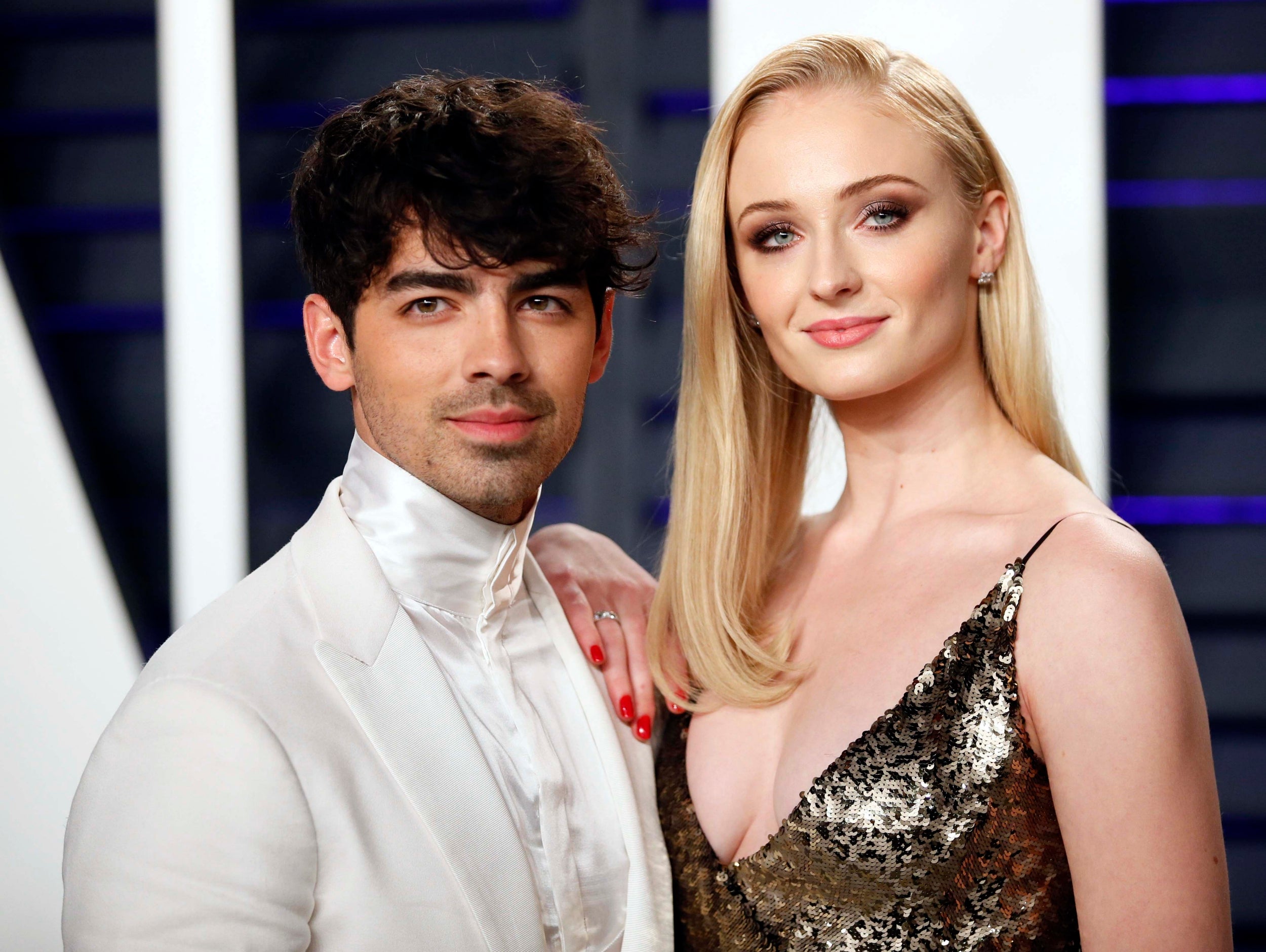 Down the aisle: Sophie Turner and Joe Jonas (Reuters)