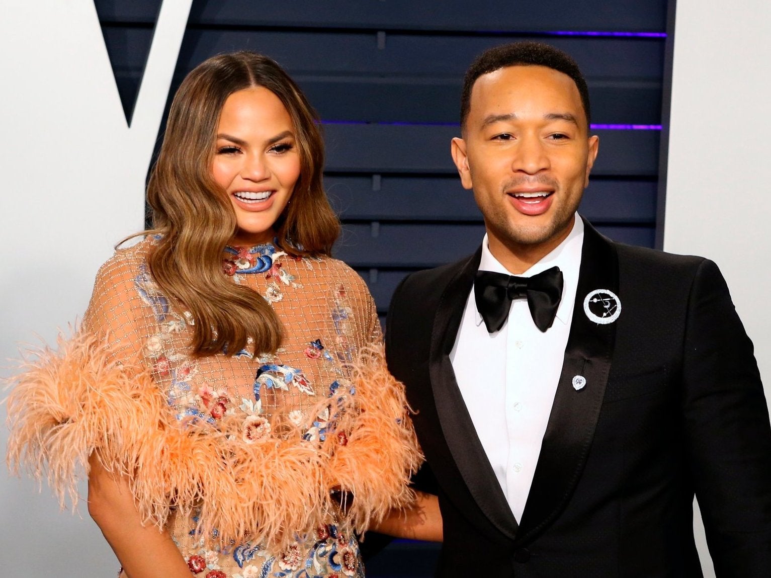 Chrissy Teigen, with husband John Legend, has once again been mum-shamed