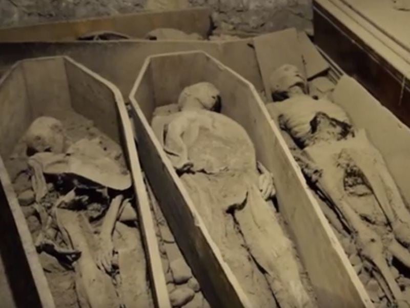 The crypt in St. Michan’s Church, Dublin