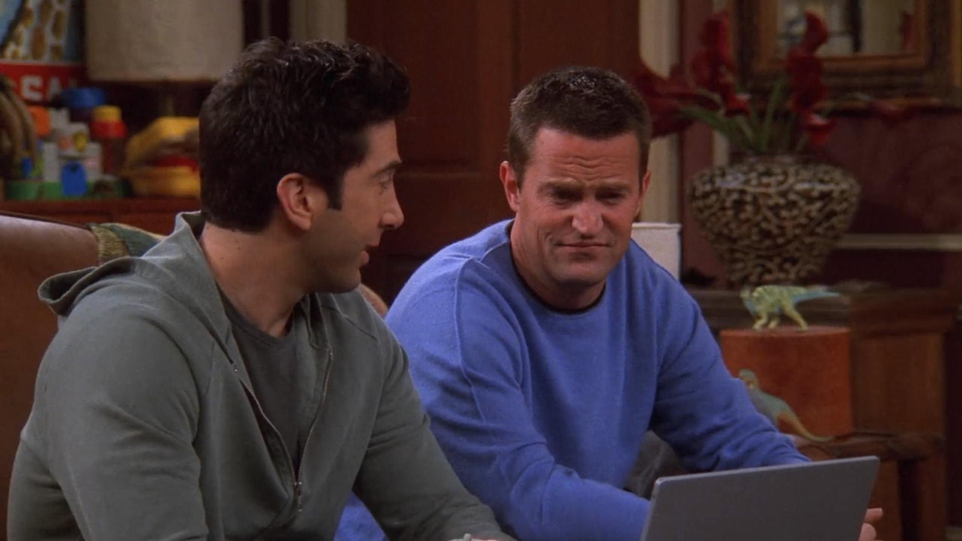 <strong> Season nine, episode 17</strong> 
<p>
This episode aired for the first time in 2003, and it’s fascinating to see how Friends delivered its take on the beginnings of social media. Ross has discovered an alumni website for people who went to his and Chandler’s college – and is understandably fascinated to find out his former crush “lost an ear in a boating accident” and had a failed business. He and Chandler, naturally, end up posting false updates about each other. While the episode is filled with the kind of Friends jokes that haven’t aged well (quips about Chandler being gay, comments about women not wanting to sleep with a weird man), Ross’s need for his former classmates’ attention prompts him to hold his own funeral wake – which of course doesn’t go well.