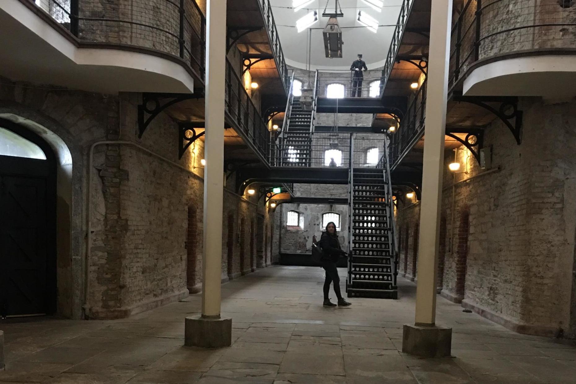 Cathy in Cork City Gaol