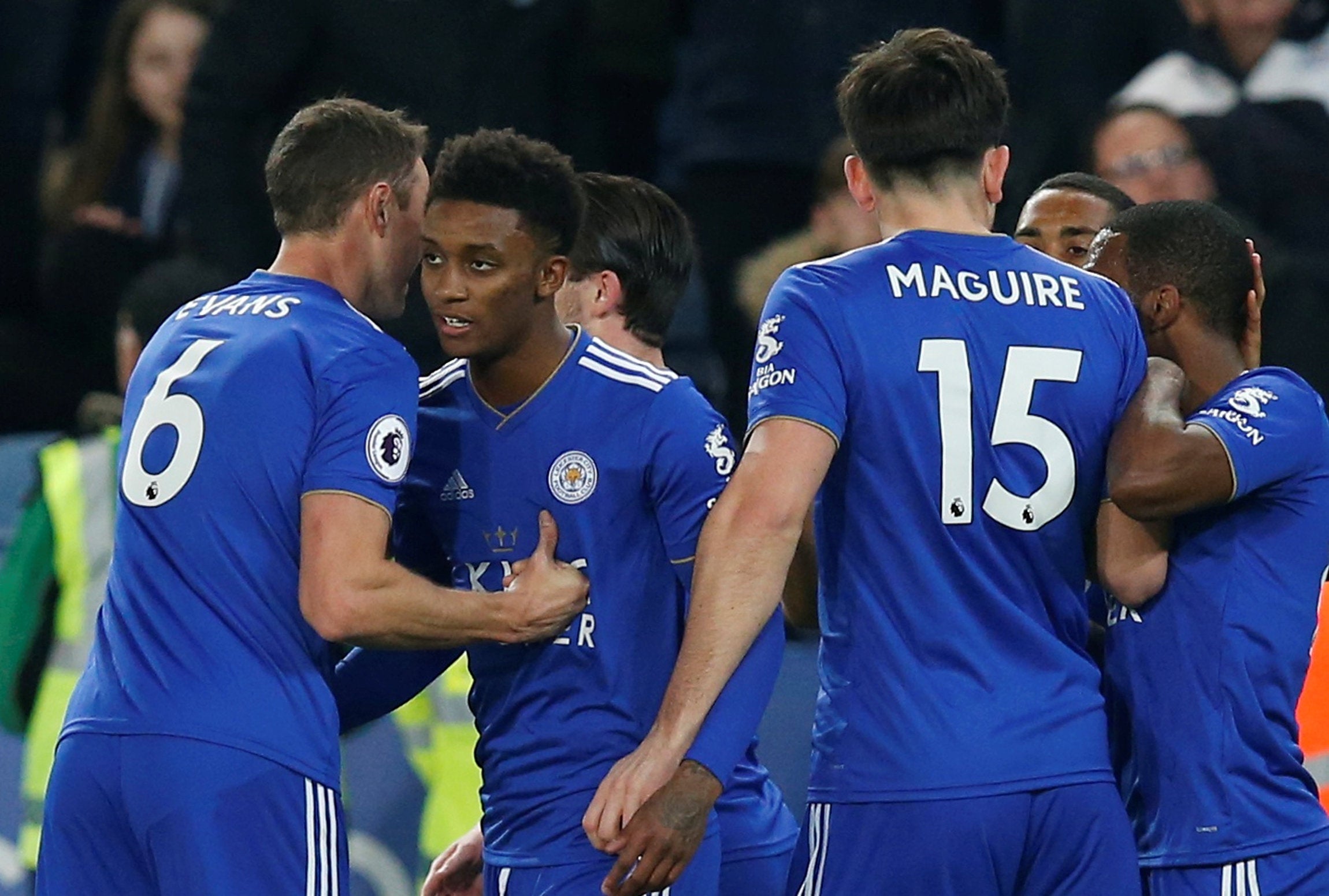 Demarai Gray put the Foxes ahead on the 10-minute mark