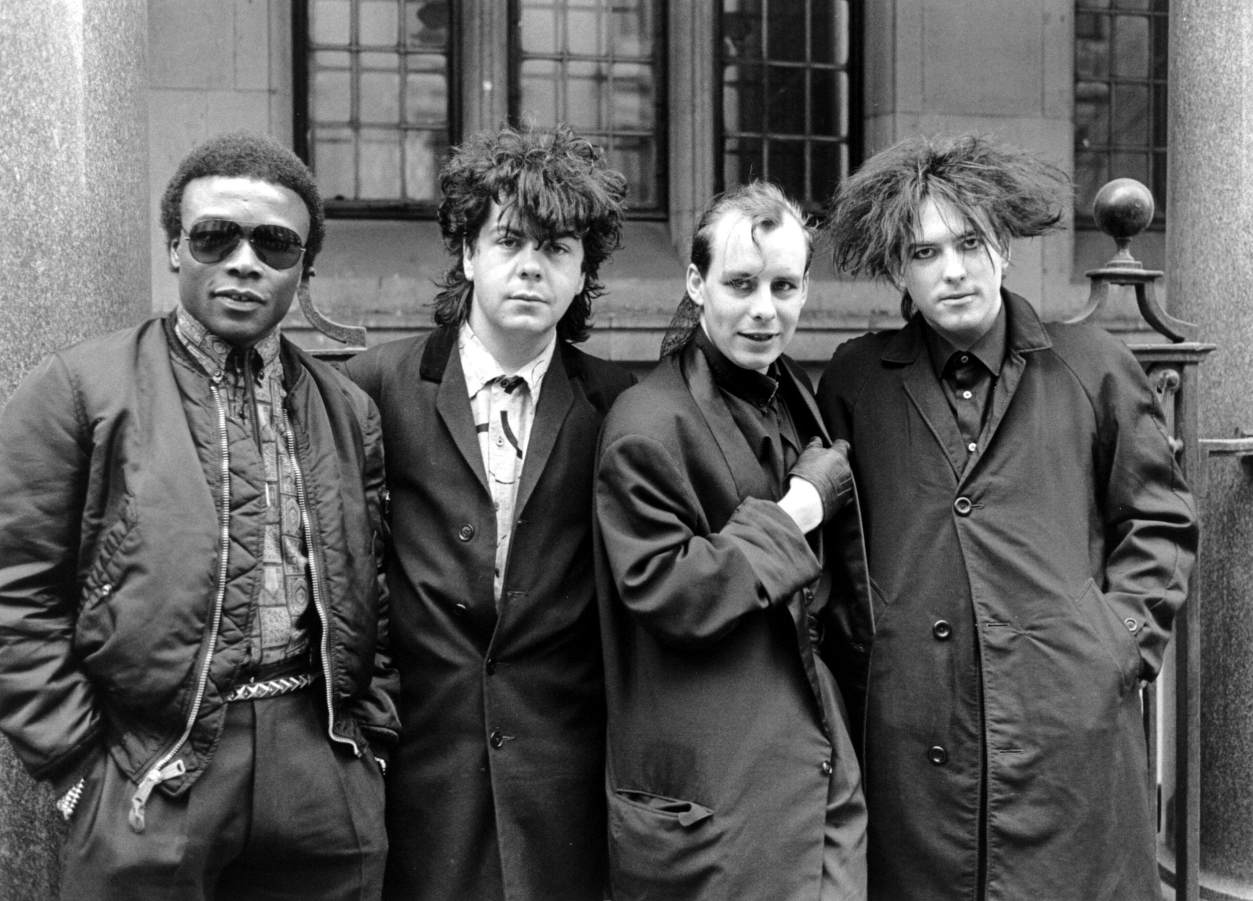 The Cure - Andy Anderson, Lol Tolhurst, Paul "Porl" Thompson And Robert Smith - 1984, The Cure - Clifford Leon Anderson, Lol Tolhurst, Paul "Porl" Thompson And Robert Smith - 1984