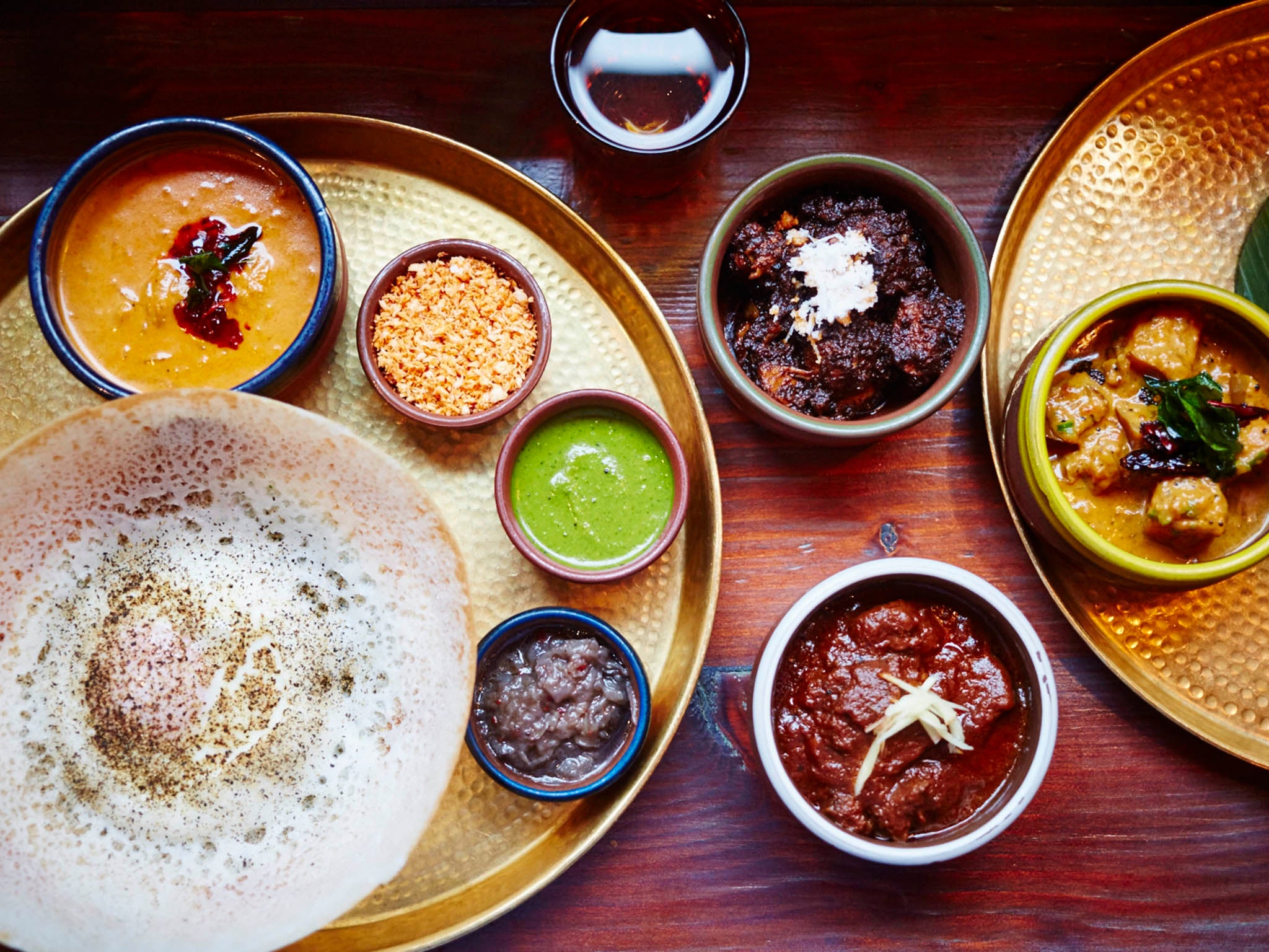 The egg hopper is essentially a large crispy bowl-shaped pancake and is traditionally eaten for breakfast in Sri Lanka