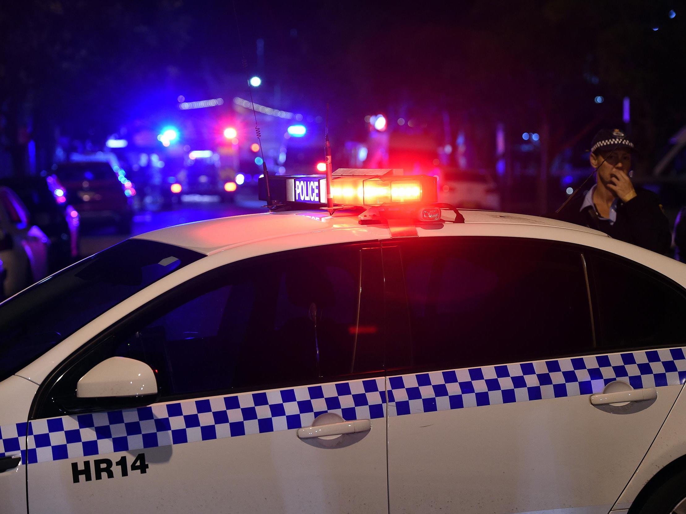 Officers in Adelaide were called just before 3am following reports of someone smashing windows