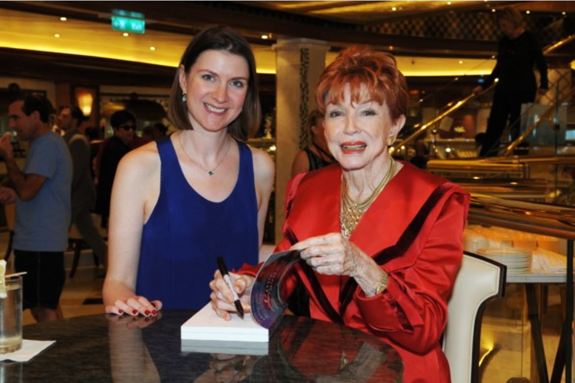 Author meets author: Christine Manby with Jeraldine Saunders in 2014