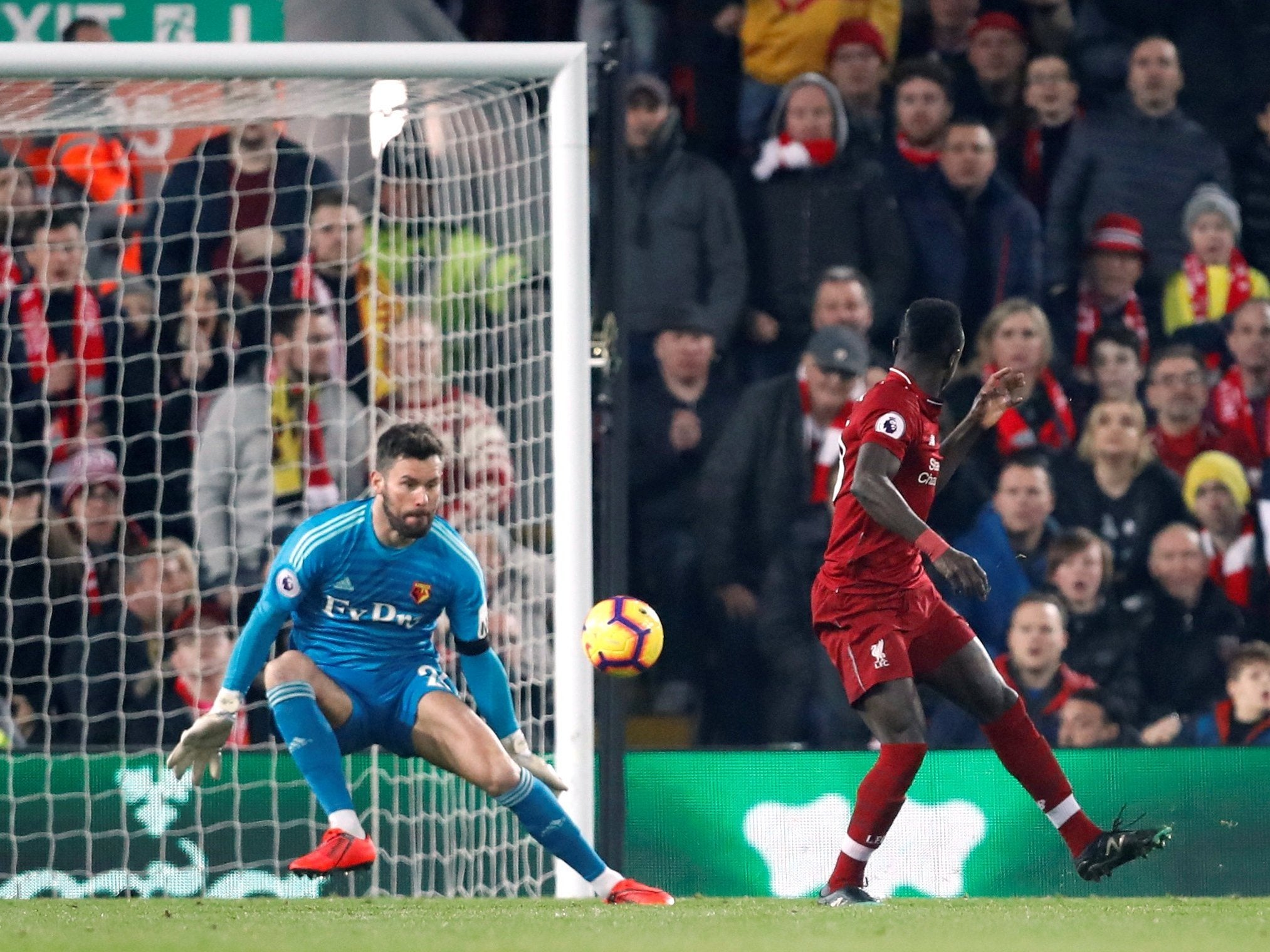 Sadio Mane backheels past Ben Foster