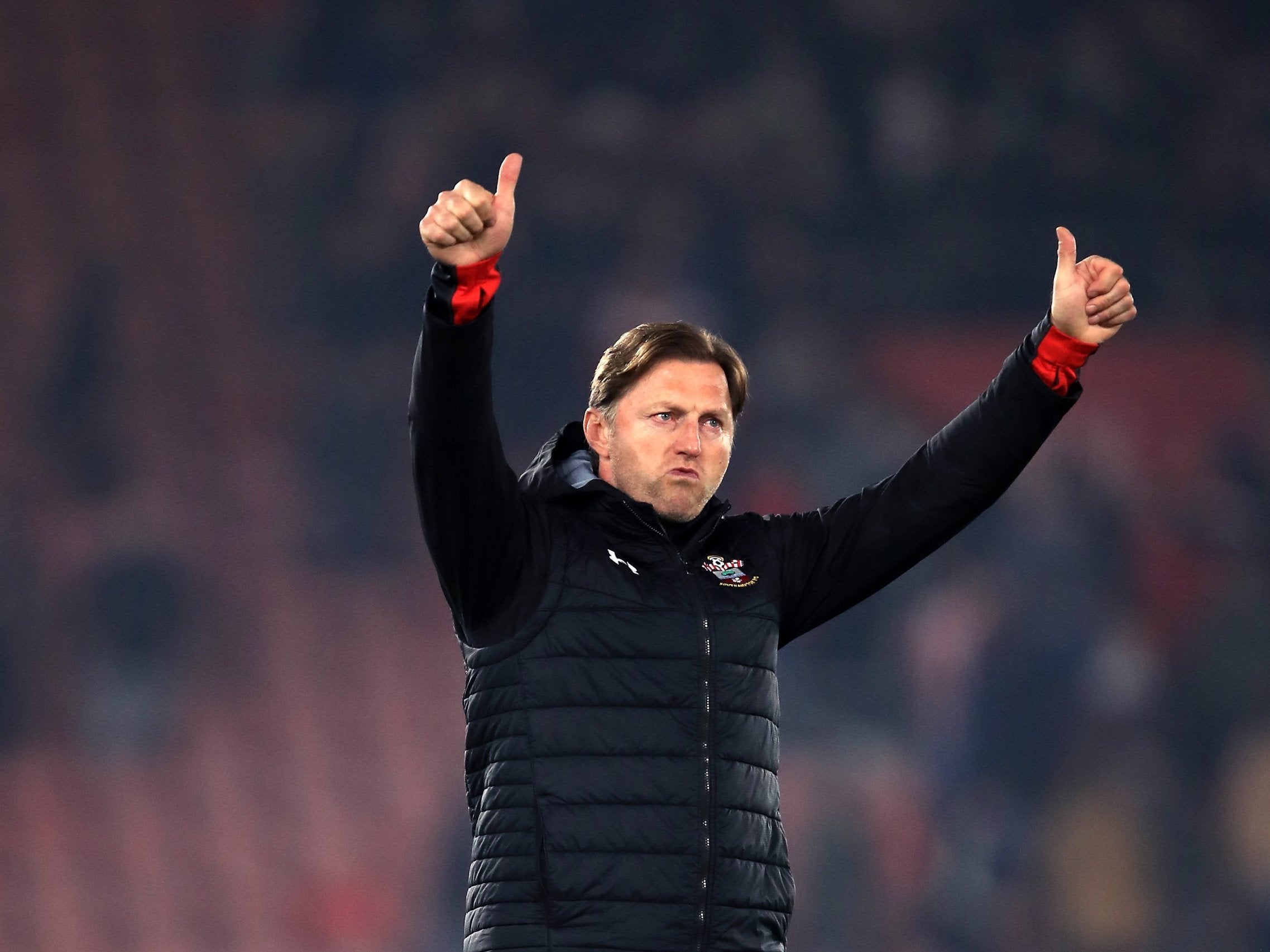 Ralph Hasenhuettl celebrates