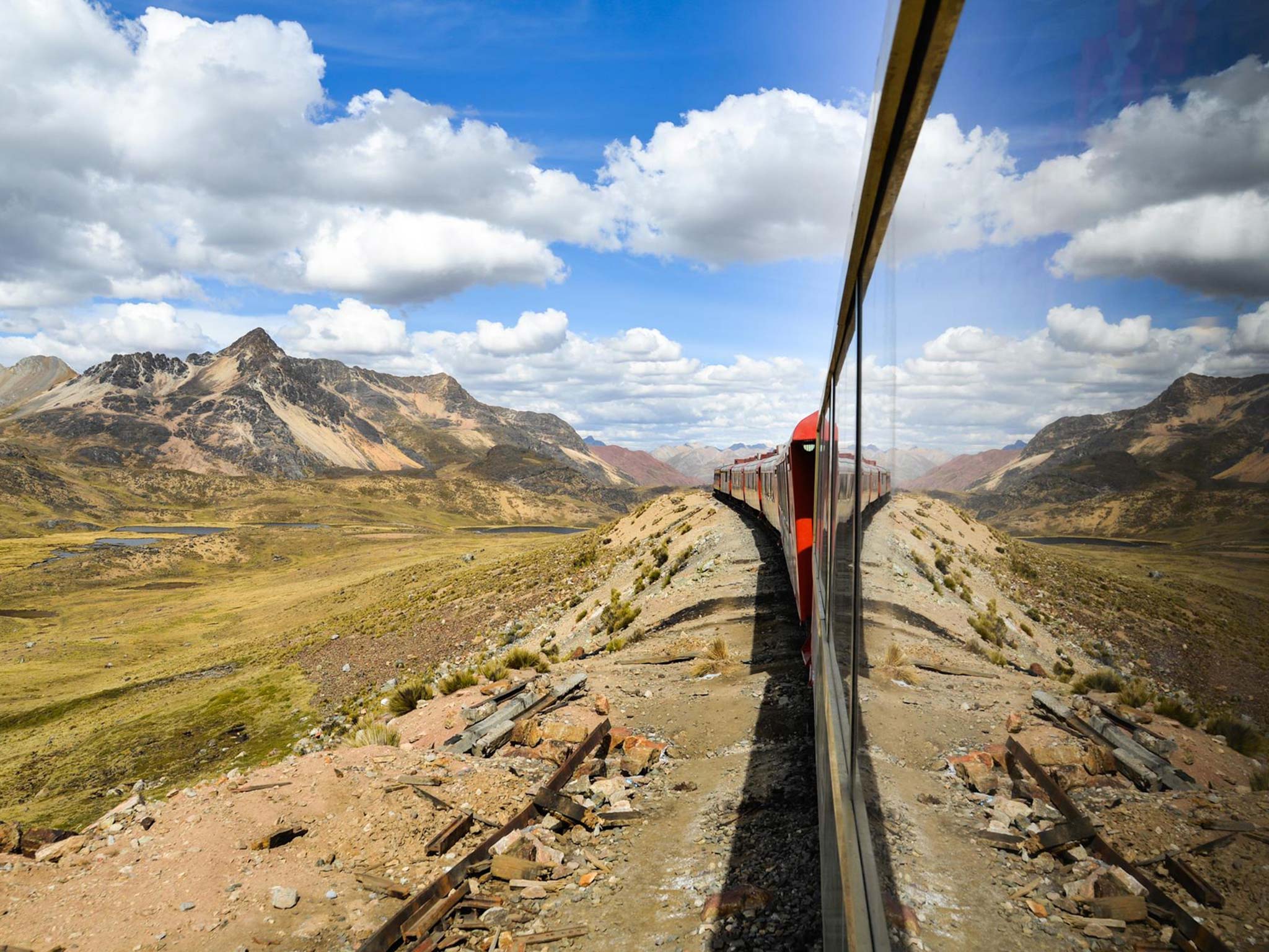 Take in stunning views by rail