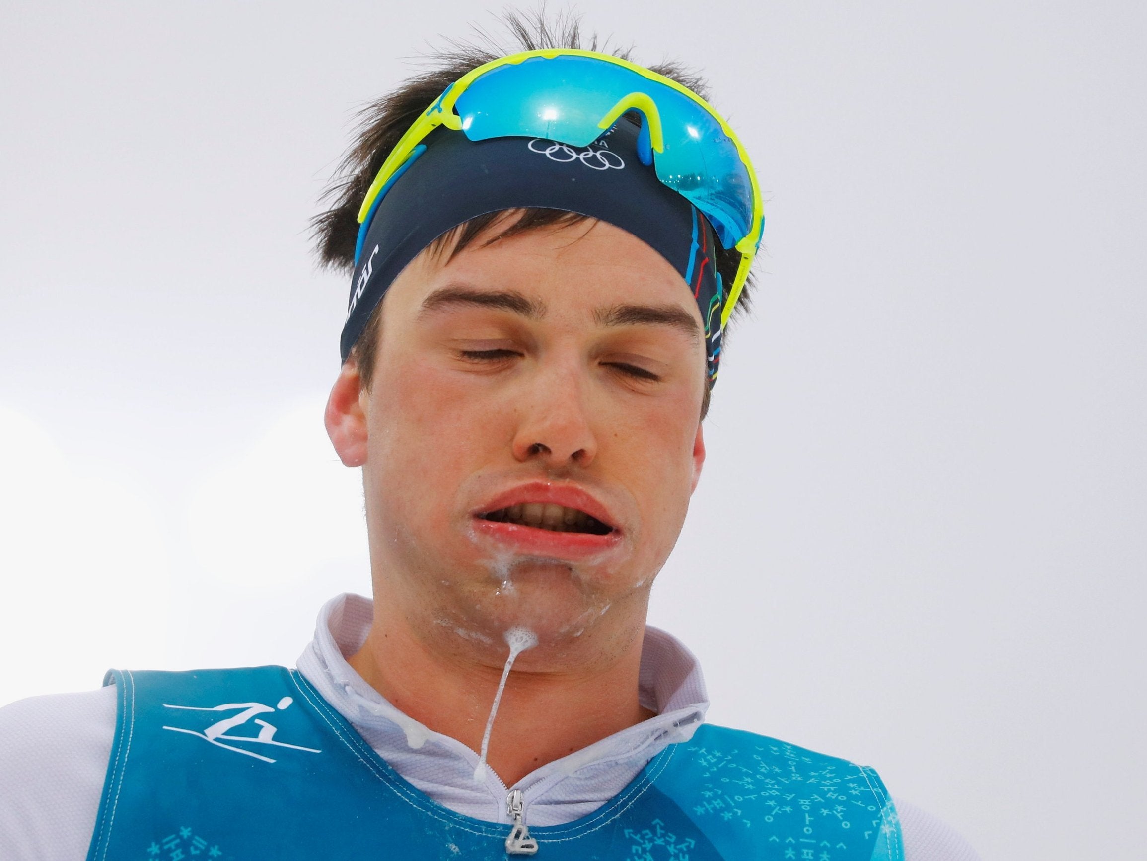 Max Hauke during the 2018 Winter Olympics