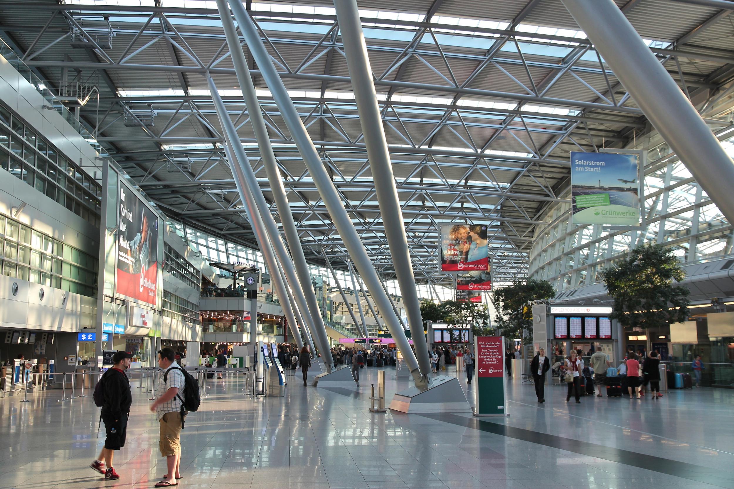 Dusseldorf Airport was evacuated this morning