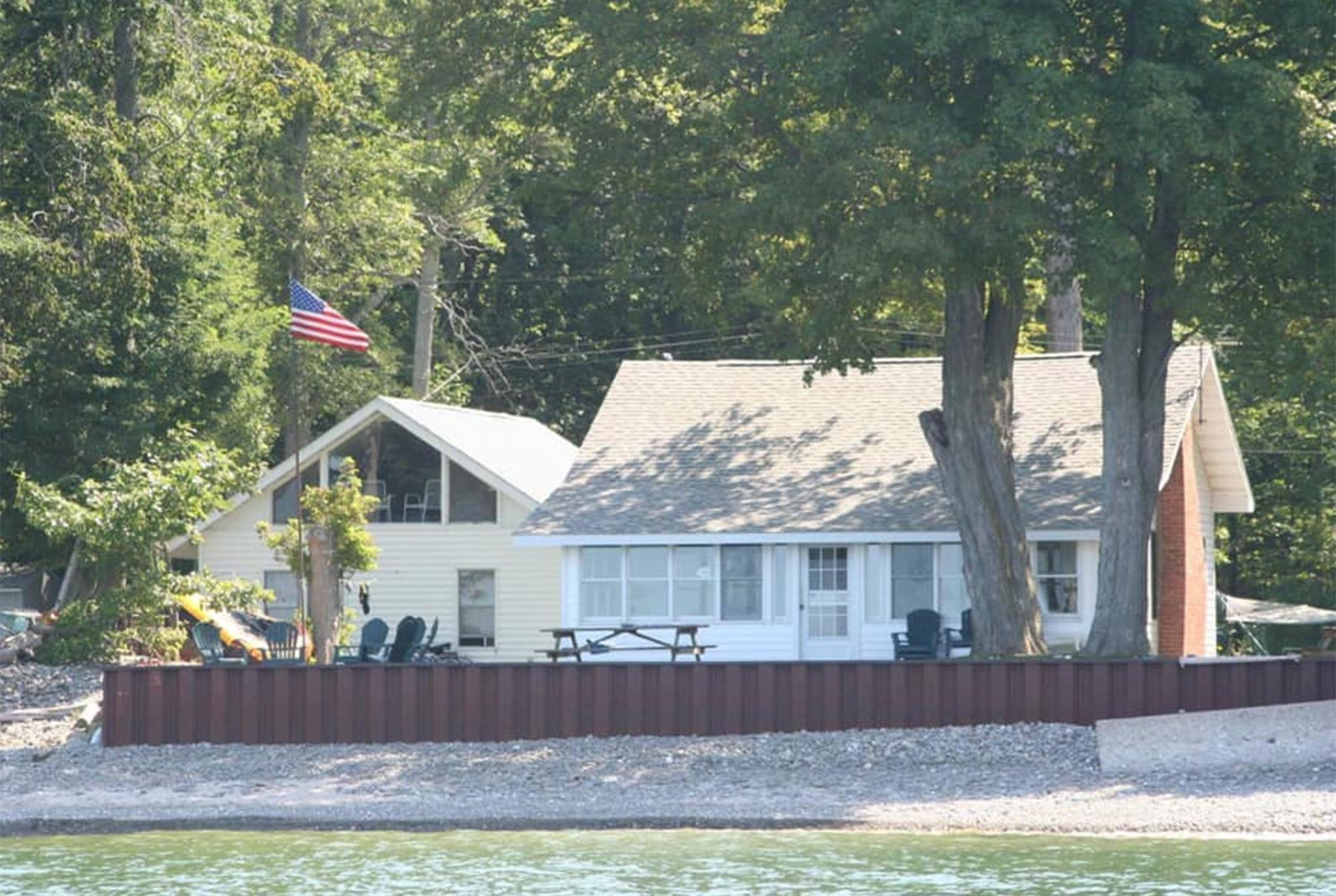 The house pictured when not covered in ice.