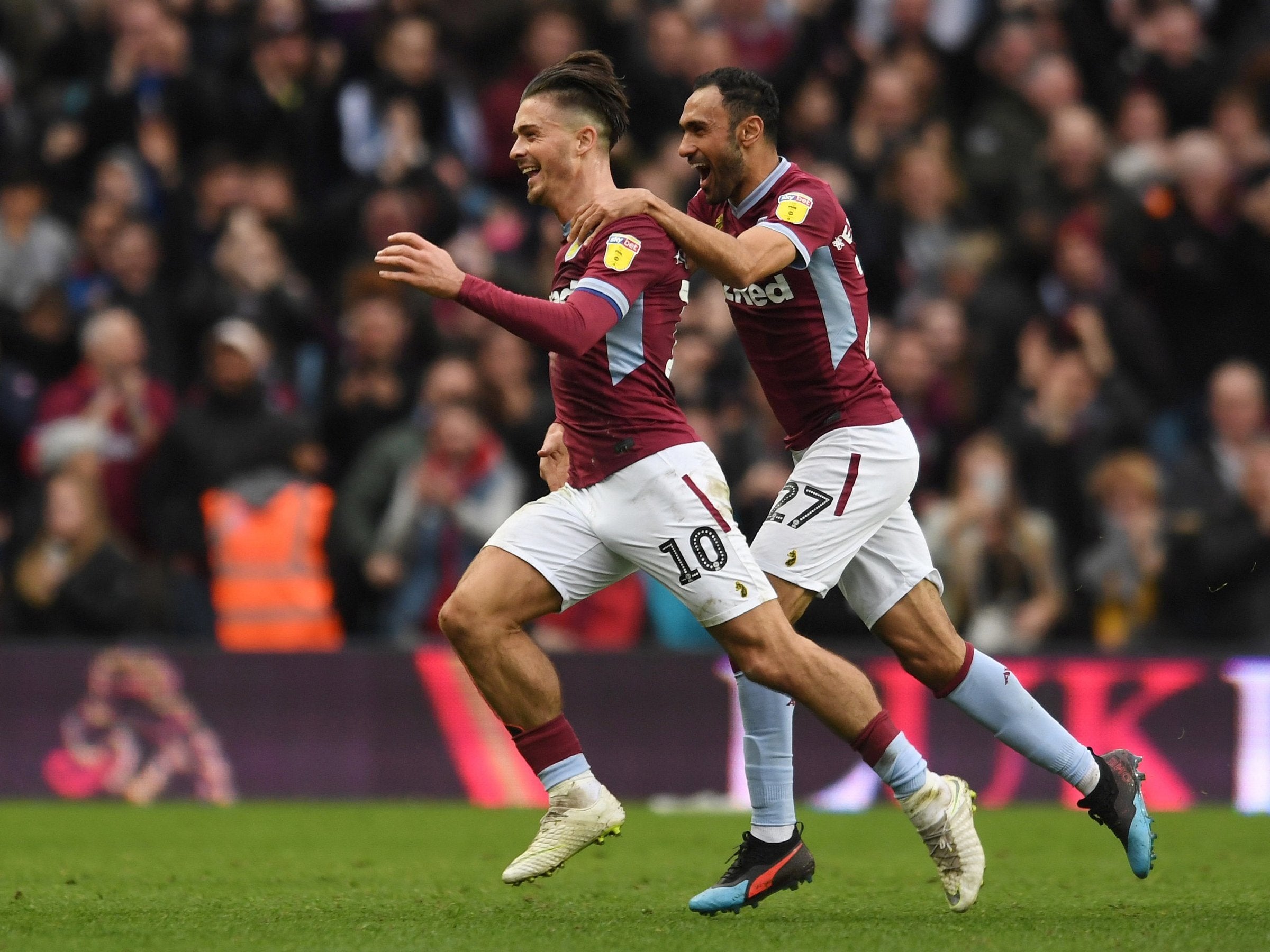 Jack Grealish scored a stunning goal to help Villa on their way to victory