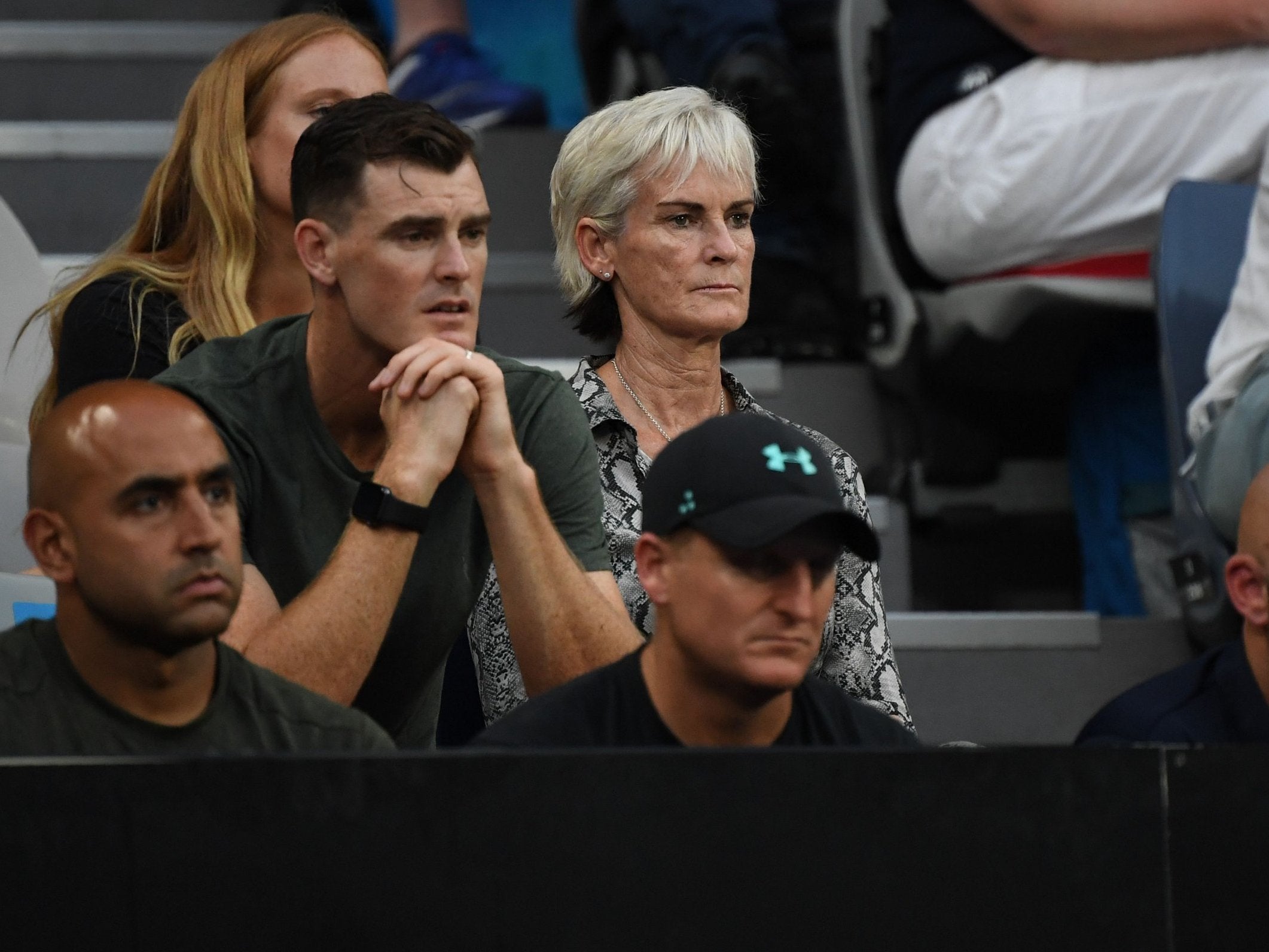 Judy Murray watches son Andy vs Roberto Bautista Agut