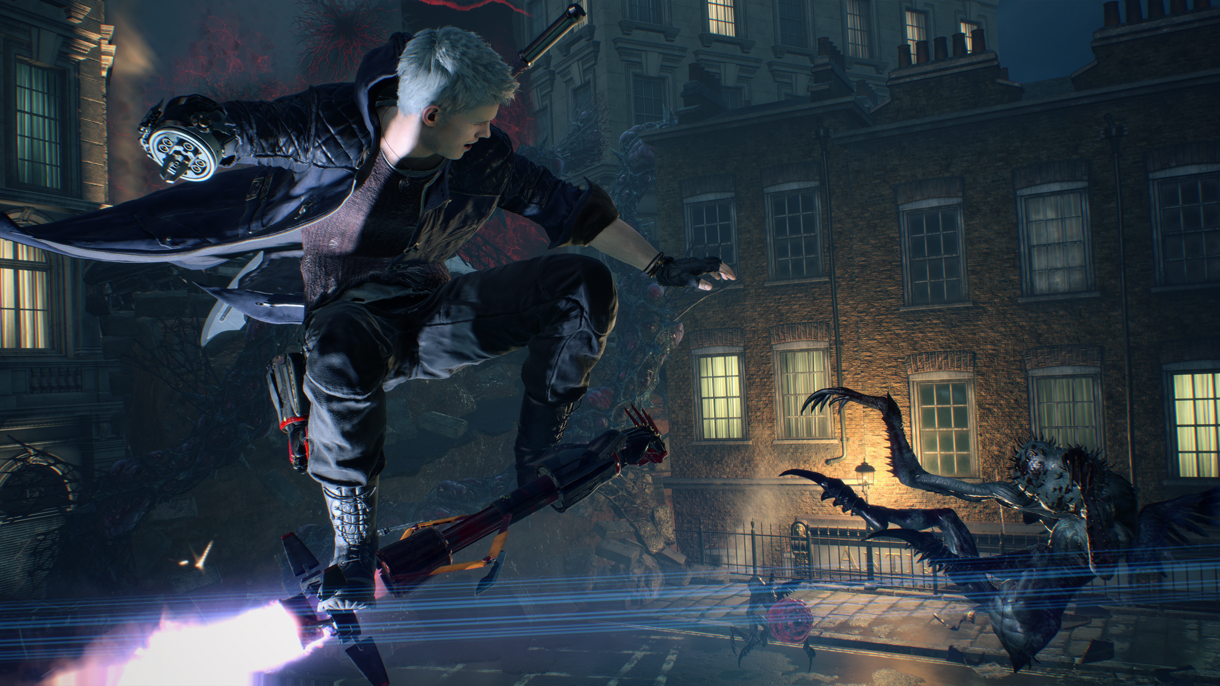 Nero activates one of his powerful Devil Breaker abilities