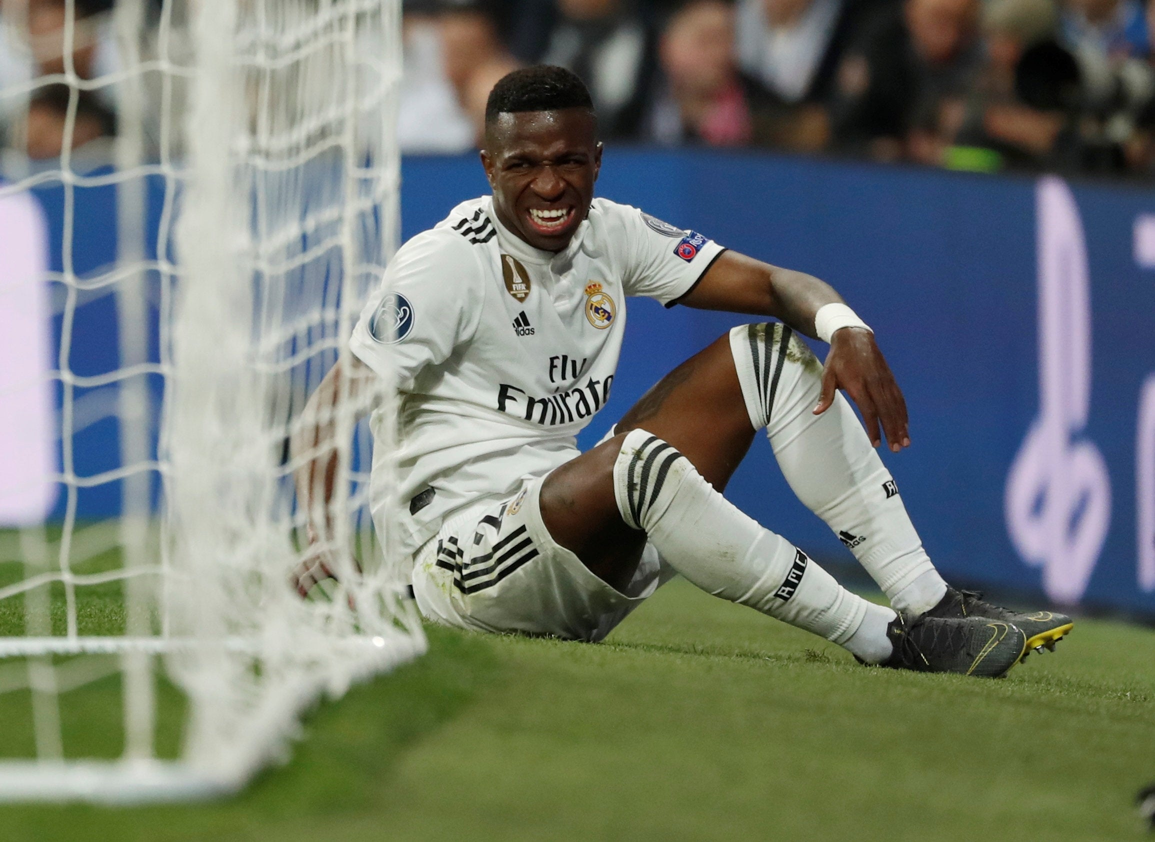 Vinicius Jr limps off