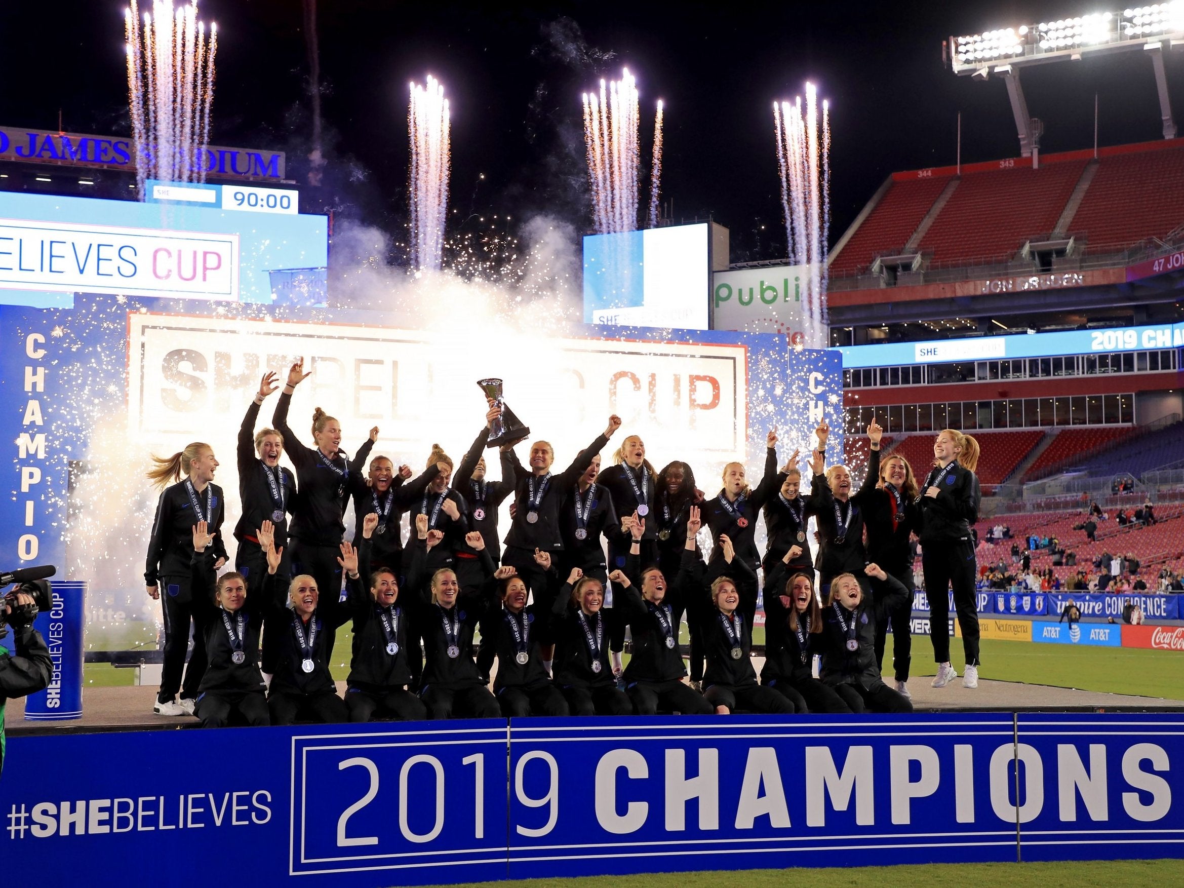 England won the SheBelieves Cup for the first time