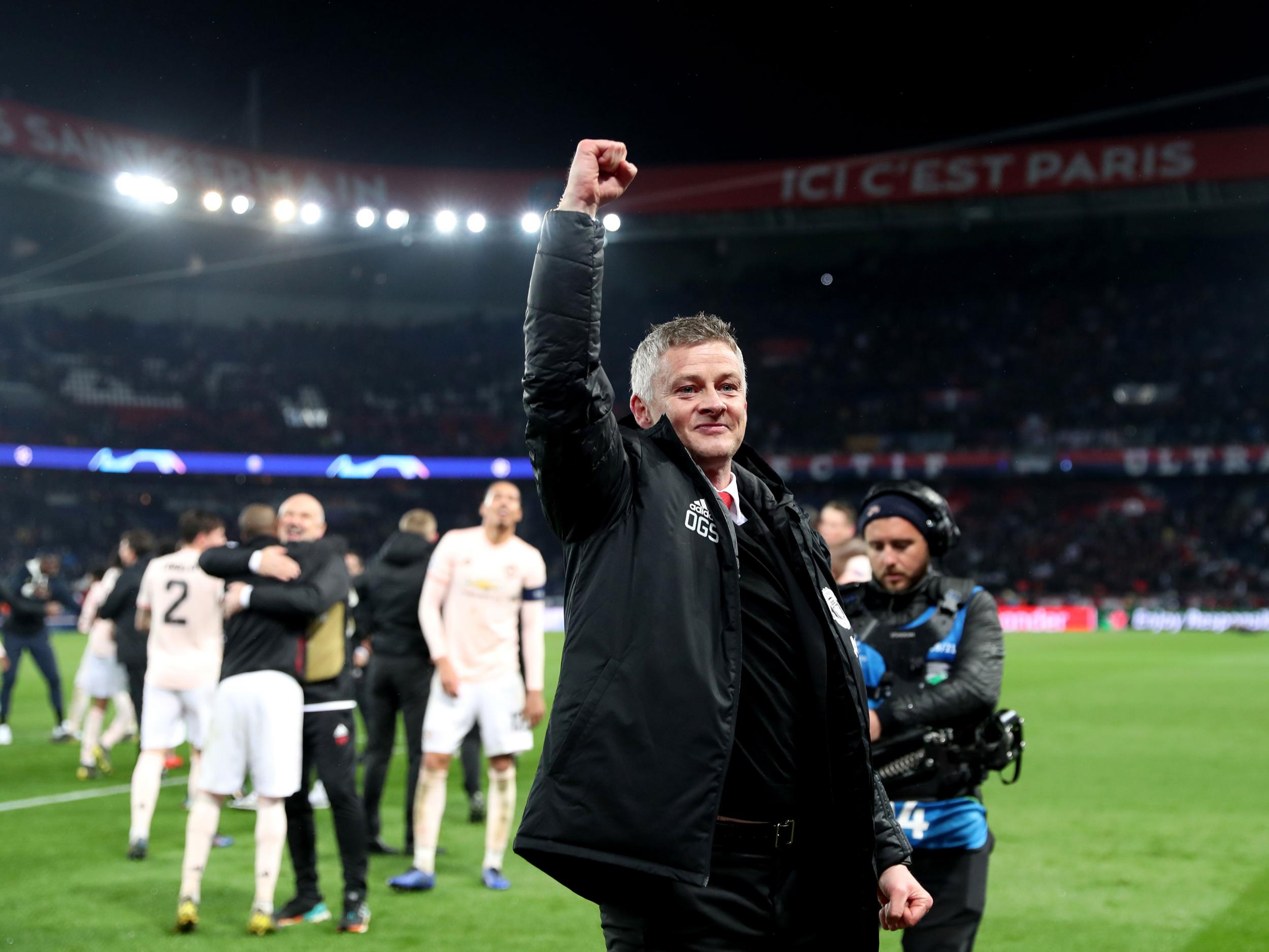 The win over PSG has been Solskjaer's biggest standout moment to date