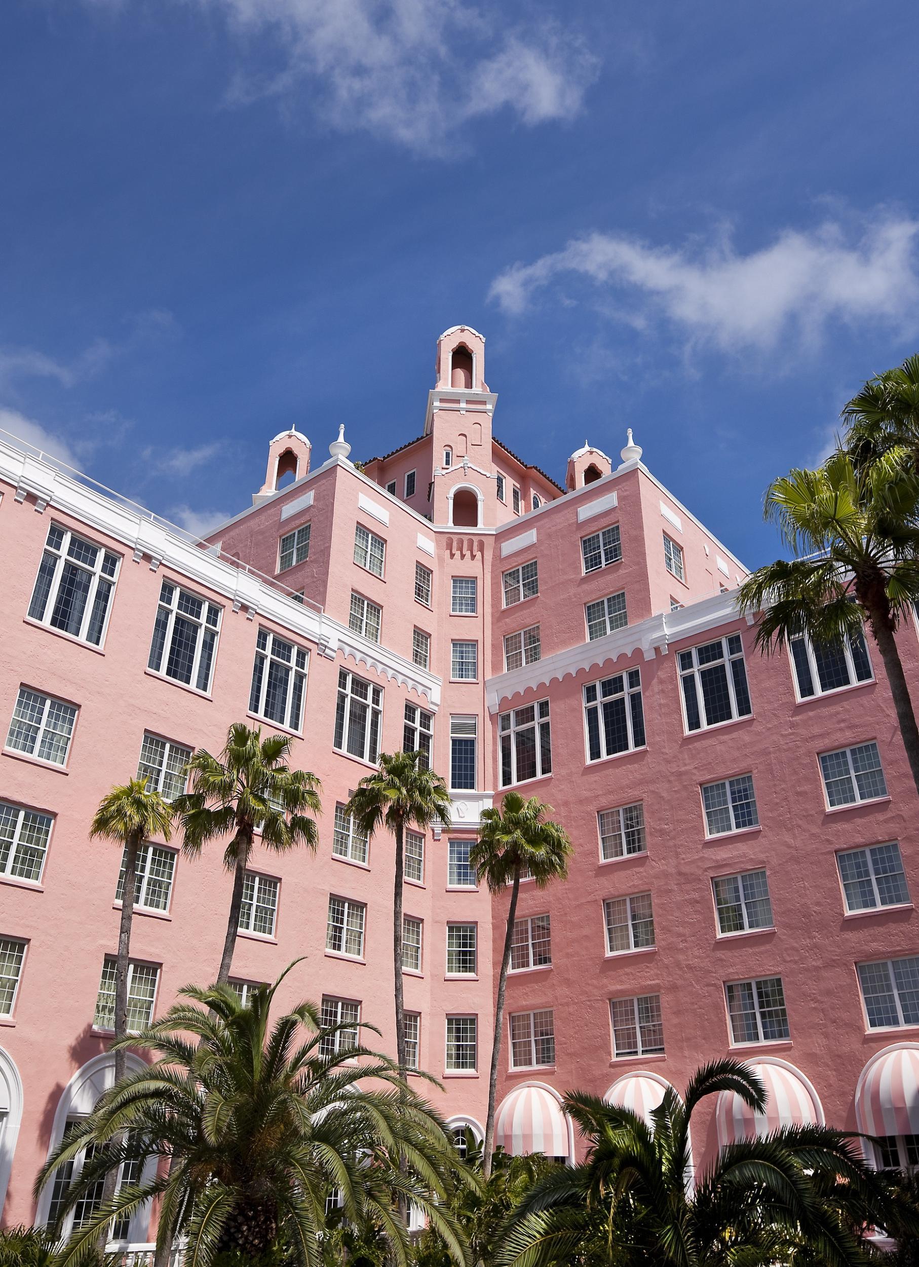 The DonCesar Hotel, aka the Pink Palace, is an unmissable feature of the St Petersburg beachfront