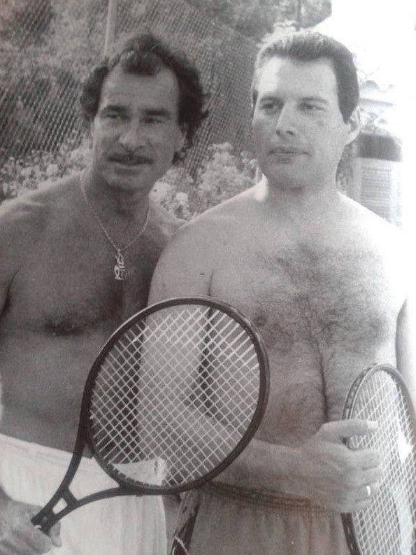 With Freddie Mercury, who called the resort a ‘home away from home’