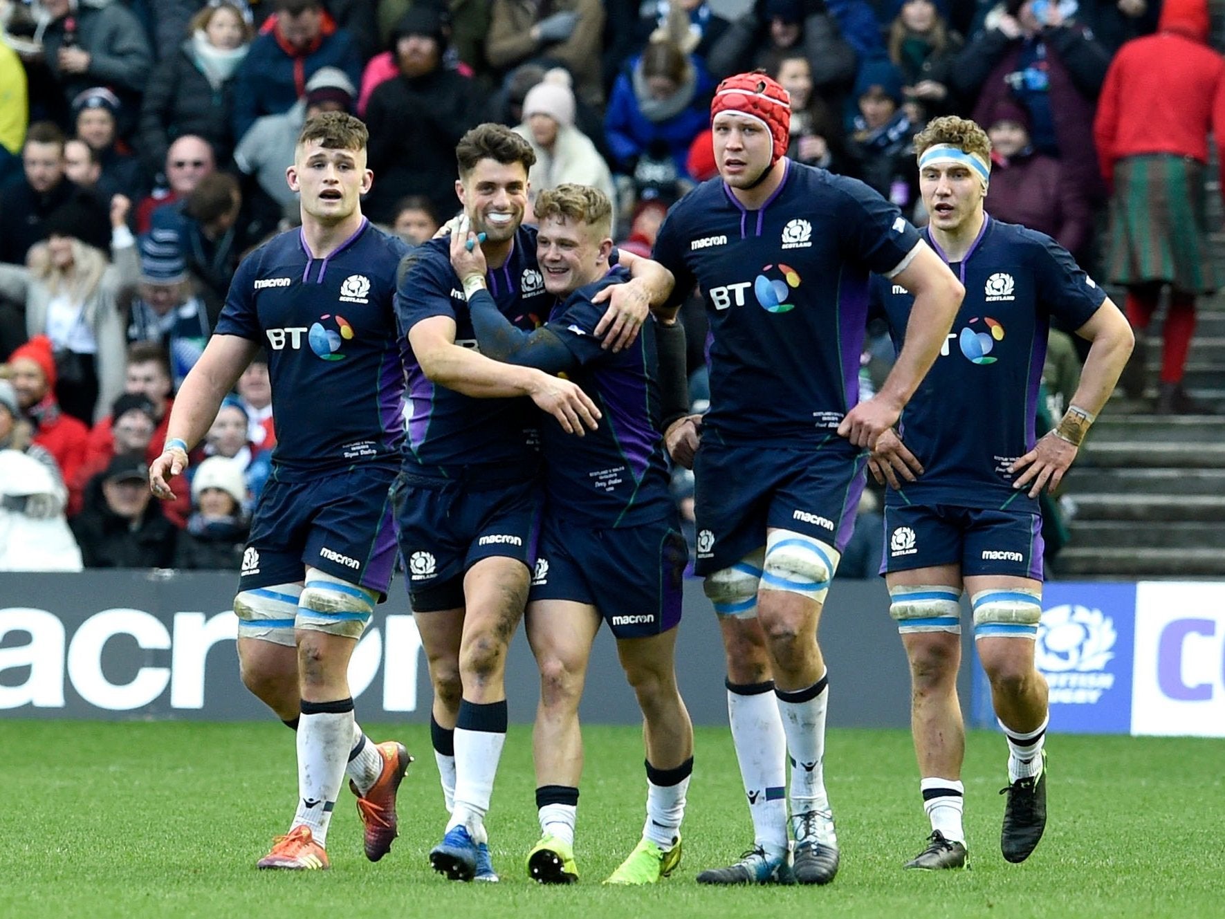 Scotland's efforts were rewarded as Darcy Graham dove over the line