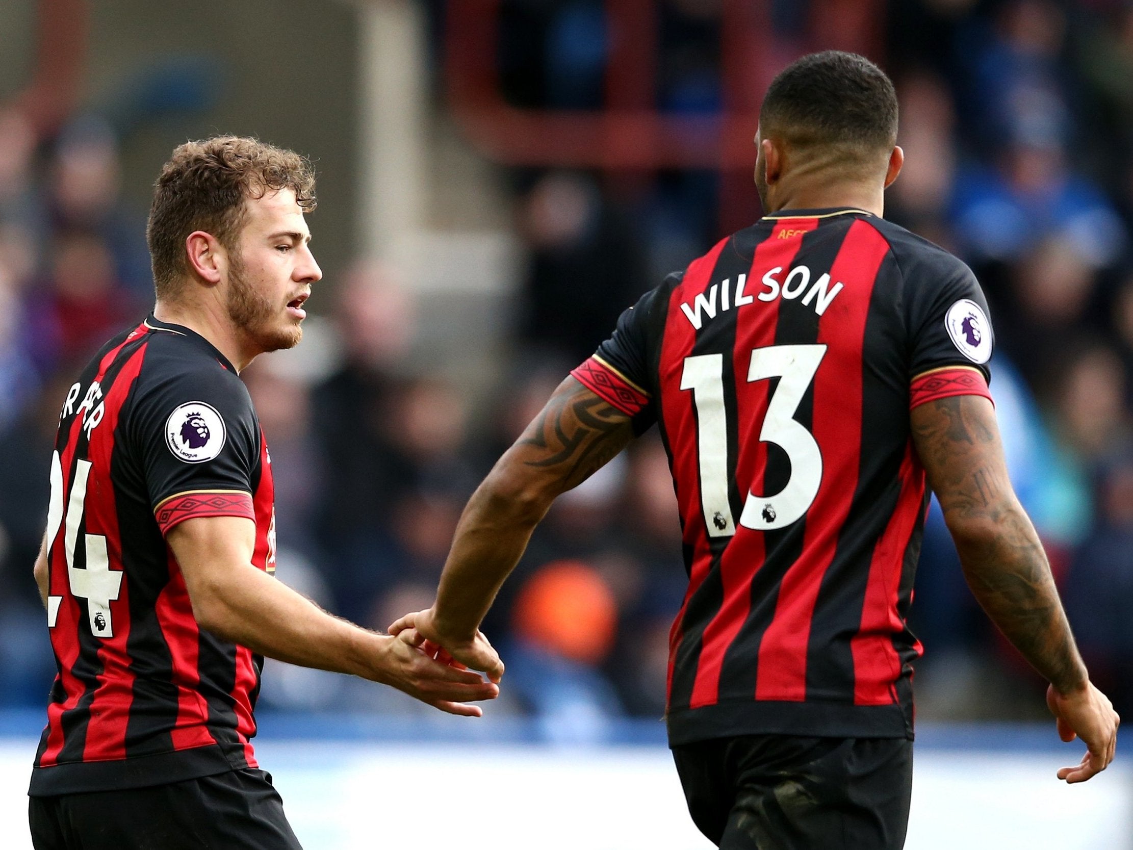 Ryan Fraser and Callum Wilson were Huddersfield's chief tormentors (Getty)