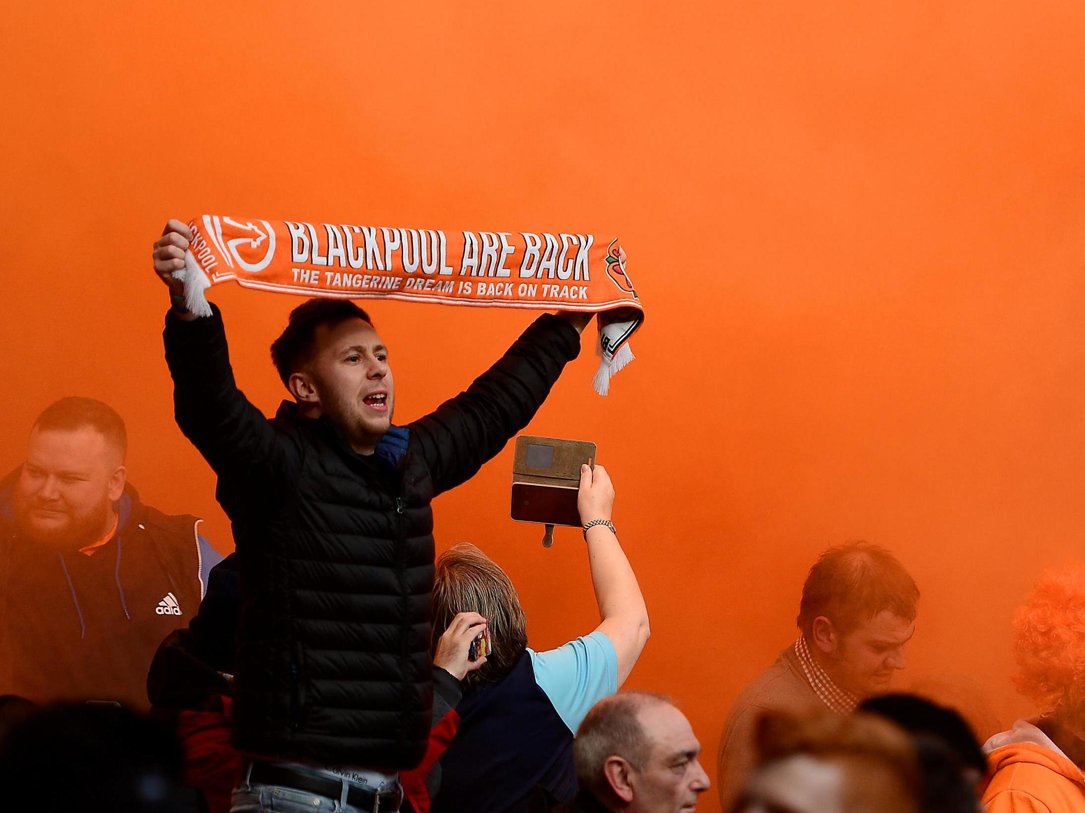 Blackpool fans returned to fill Bloomfield Road