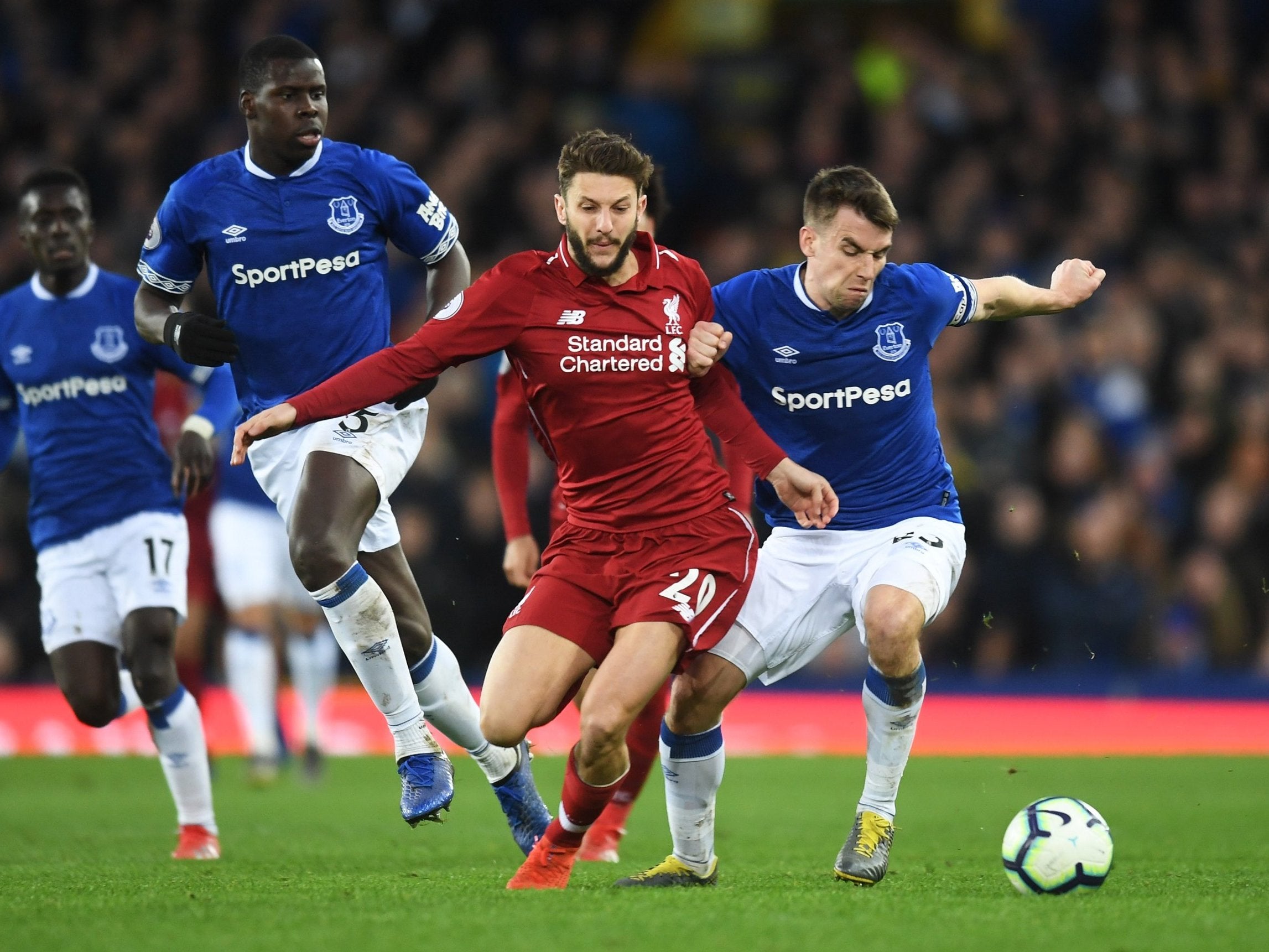 Adam Lallana starts his fourth Premier League match of the season